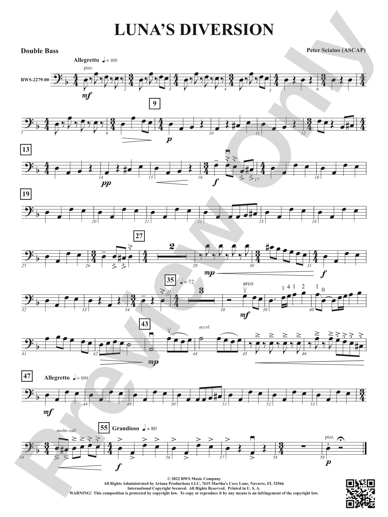 Luna's Diversion: String Bass