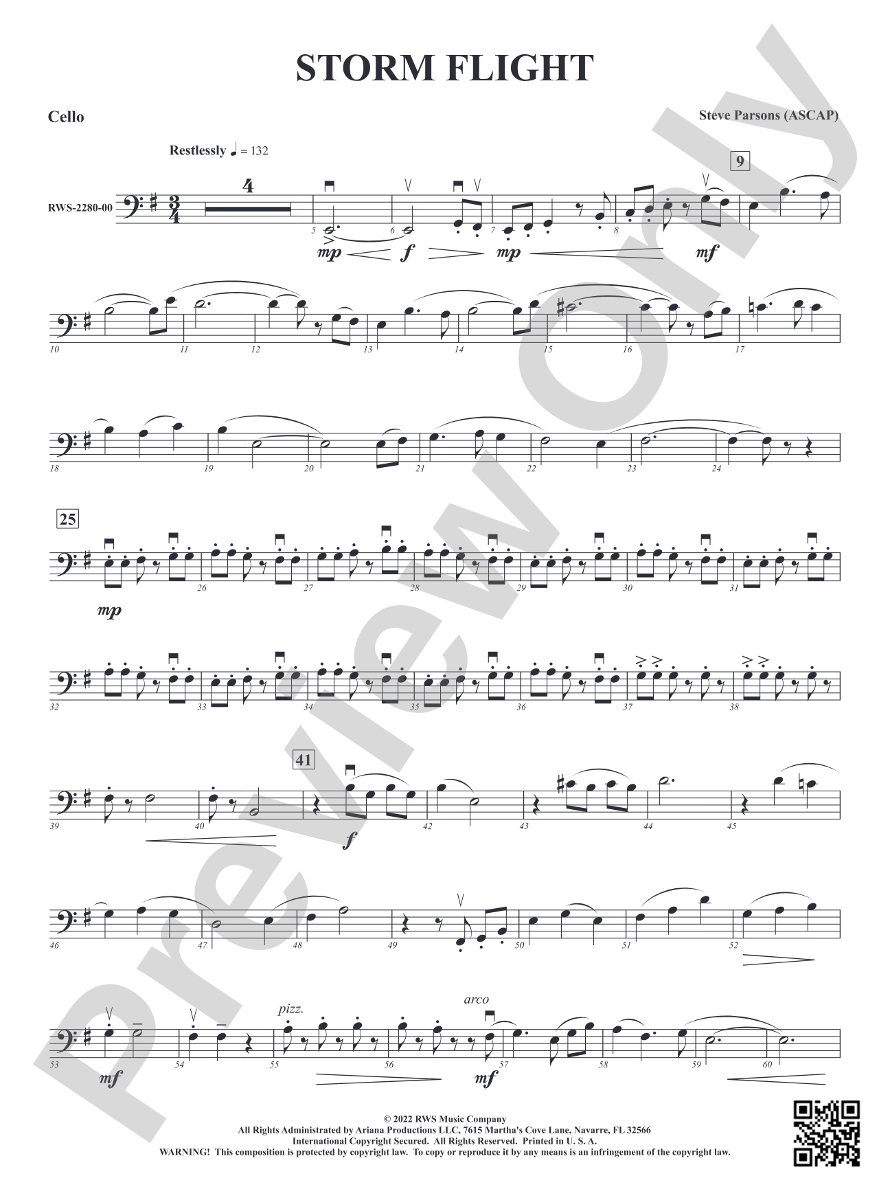 Storm Flight: Cello