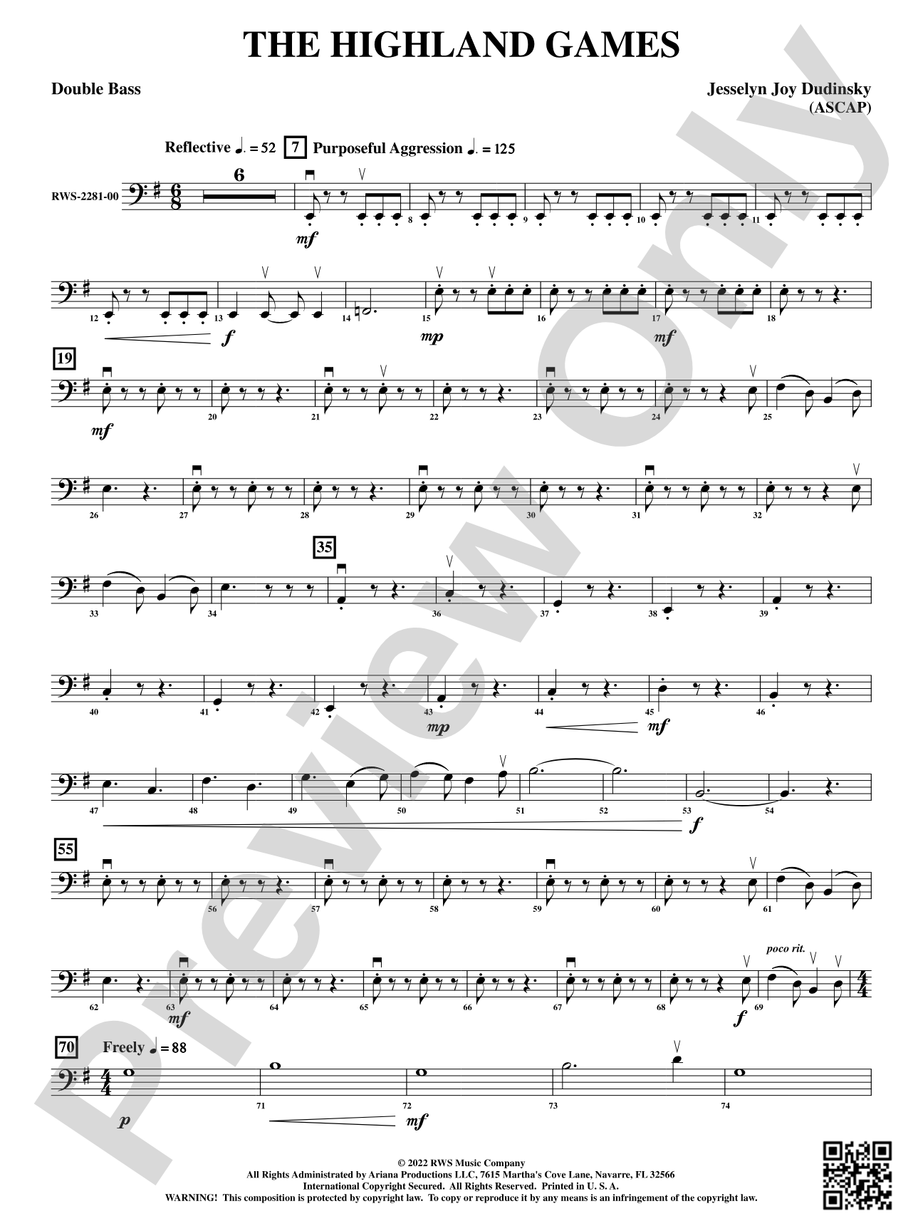 The Highland Games: String Bass