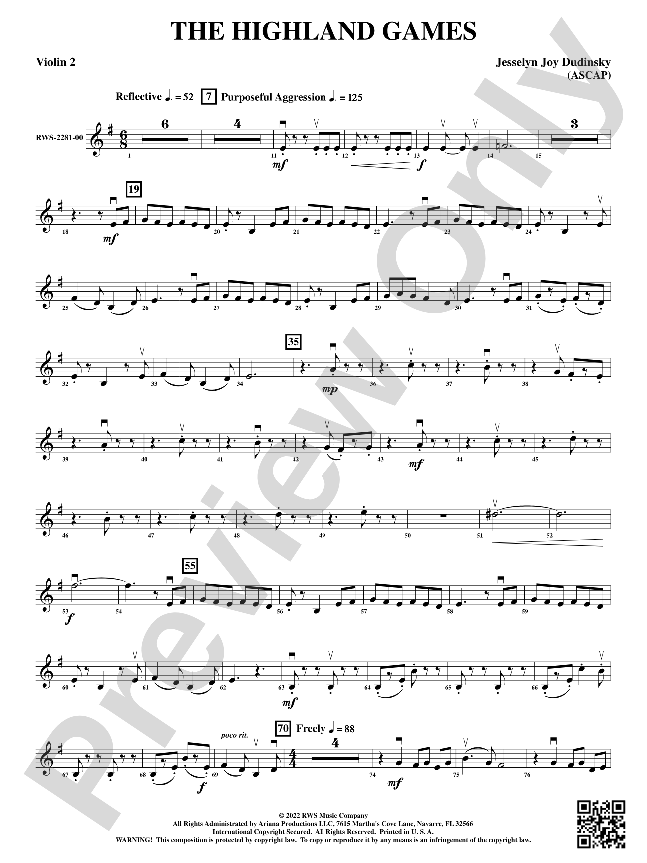 The Highland Games: 2nd Violin