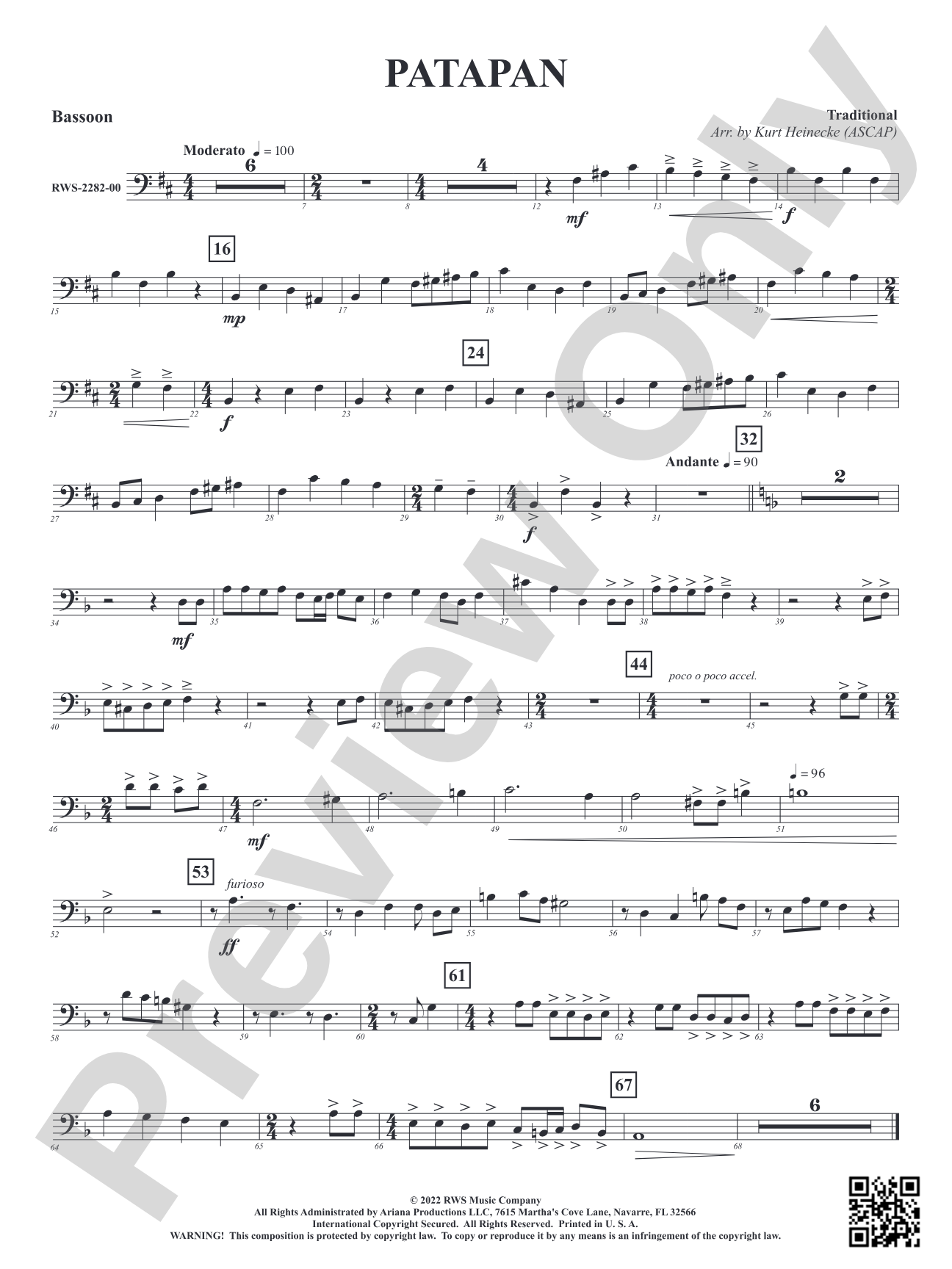 Patapan: Bassoon