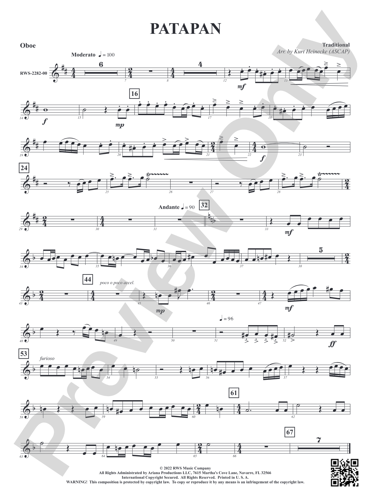 Patapan: Oboe