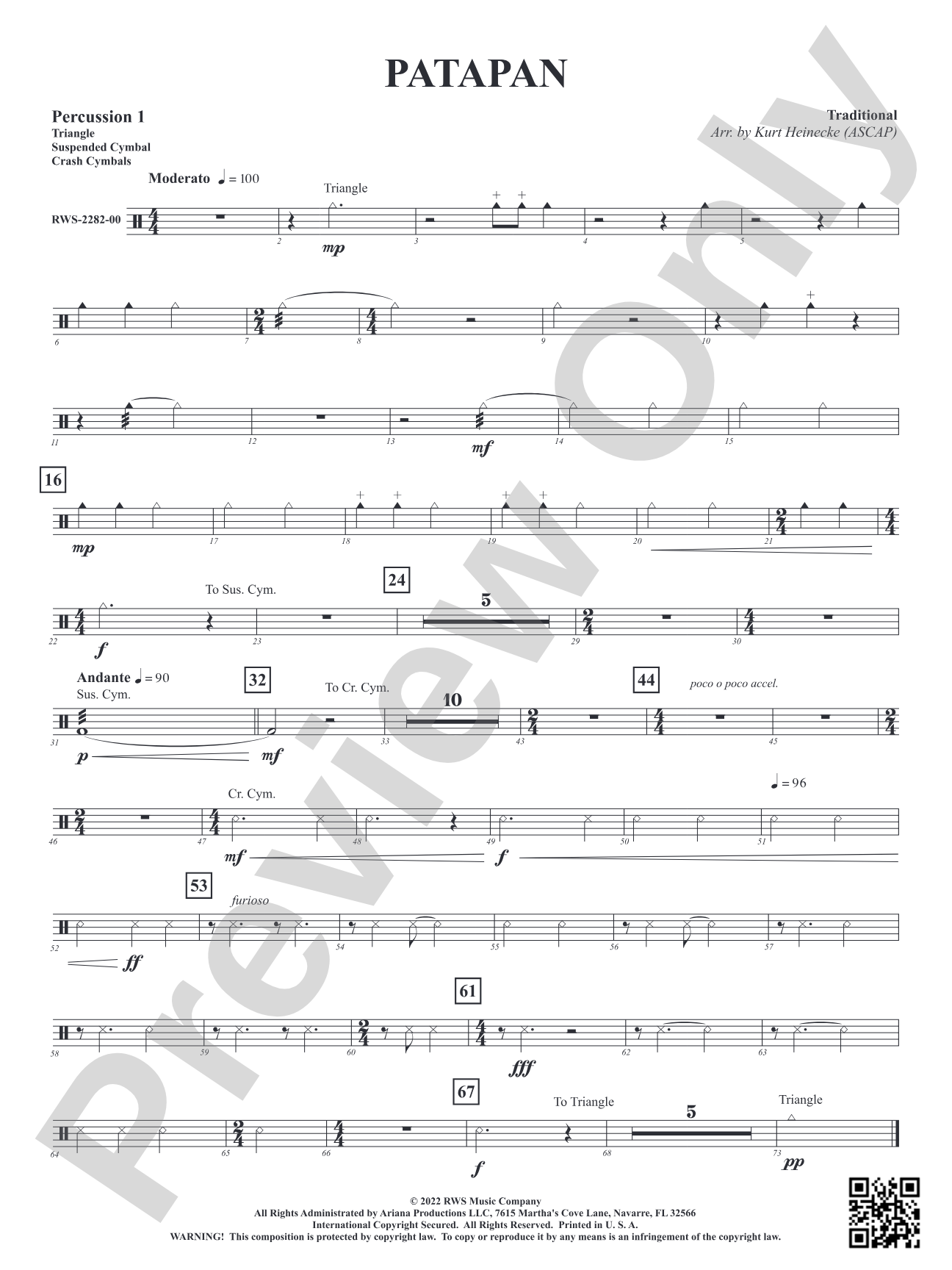 Patapan: 1st Percussion