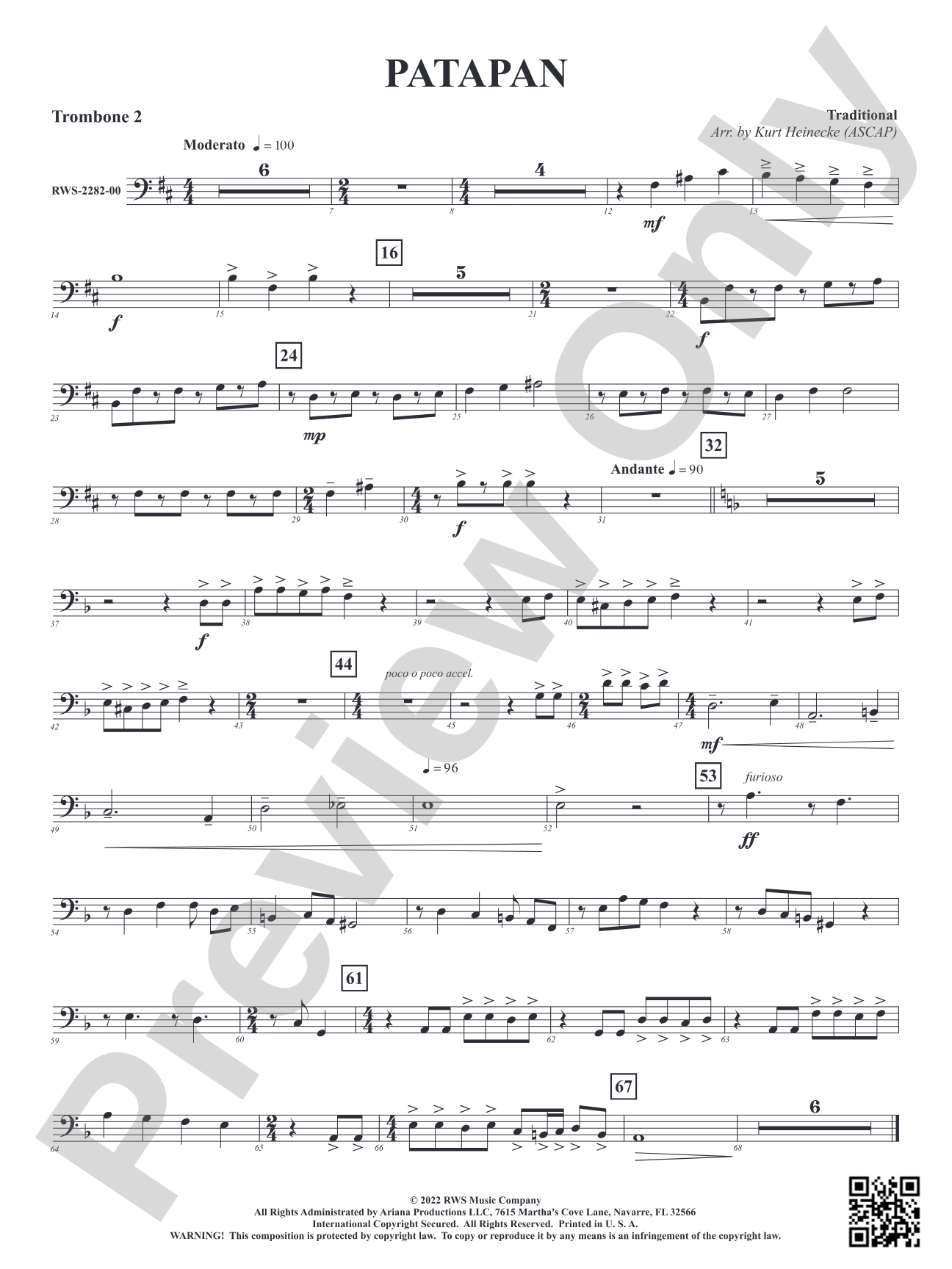 Patapan: 2nd Trombone