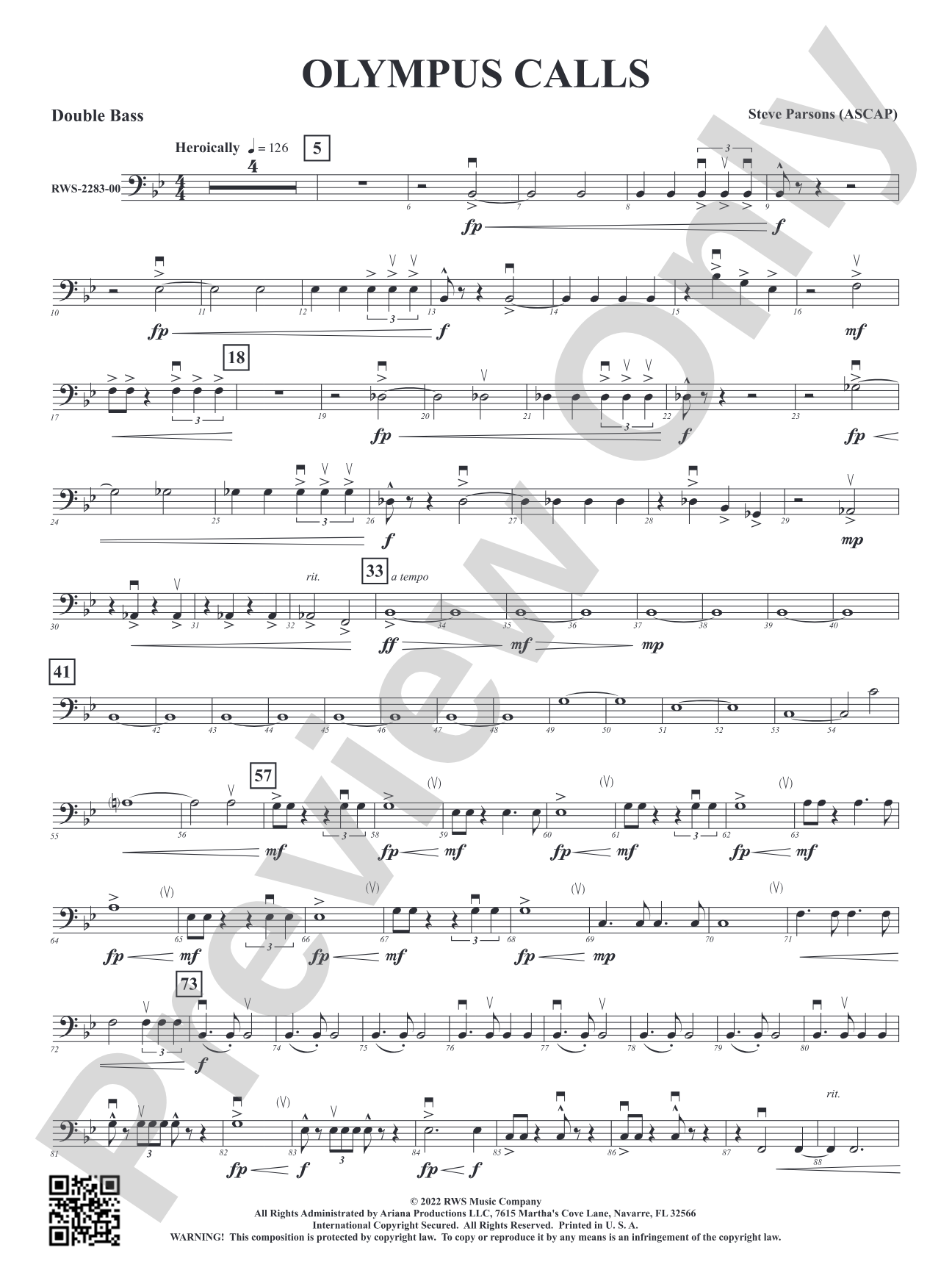 Olympus Calls: String Bass