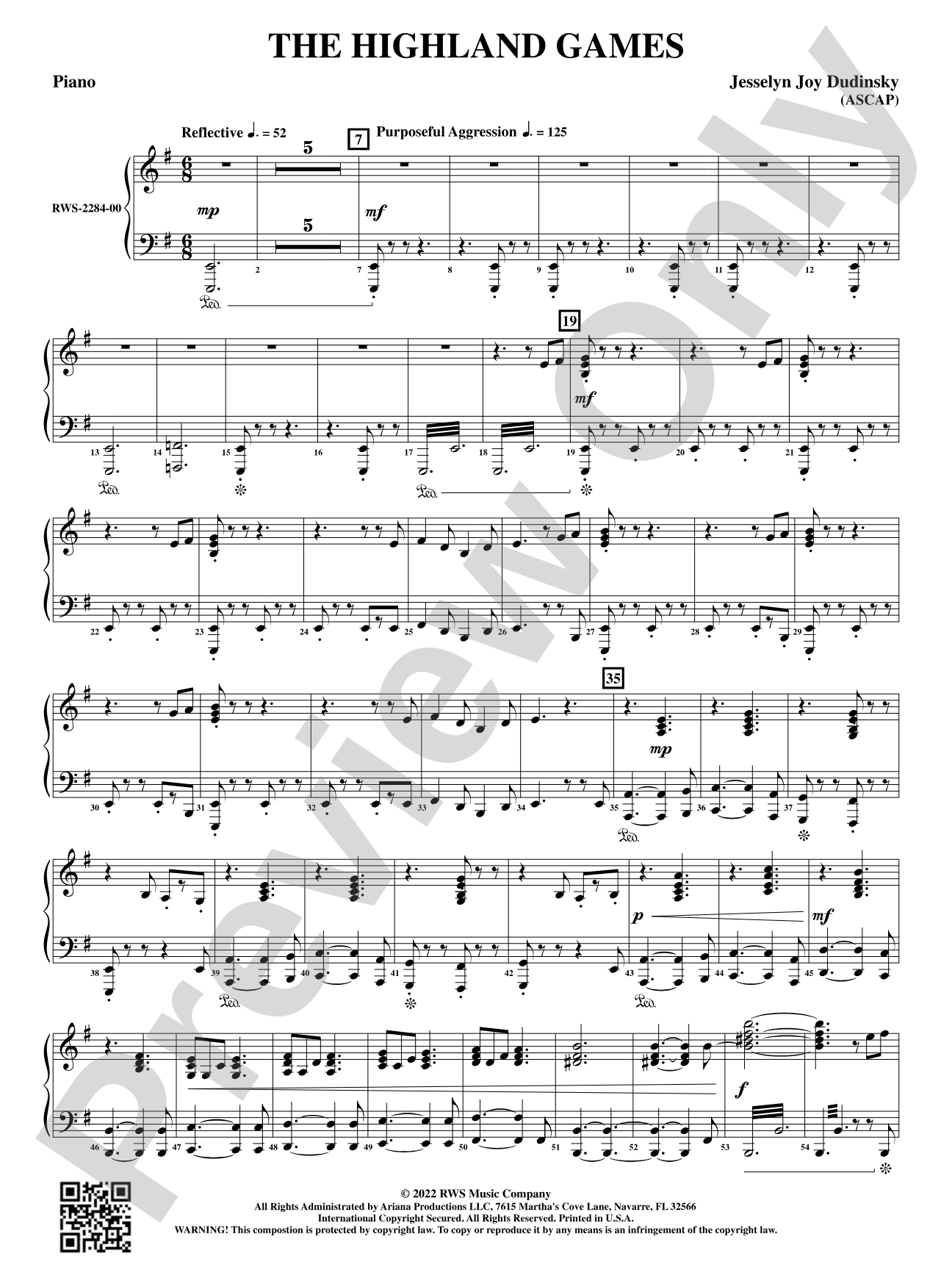 The Highland Games: Piano Accompaniment