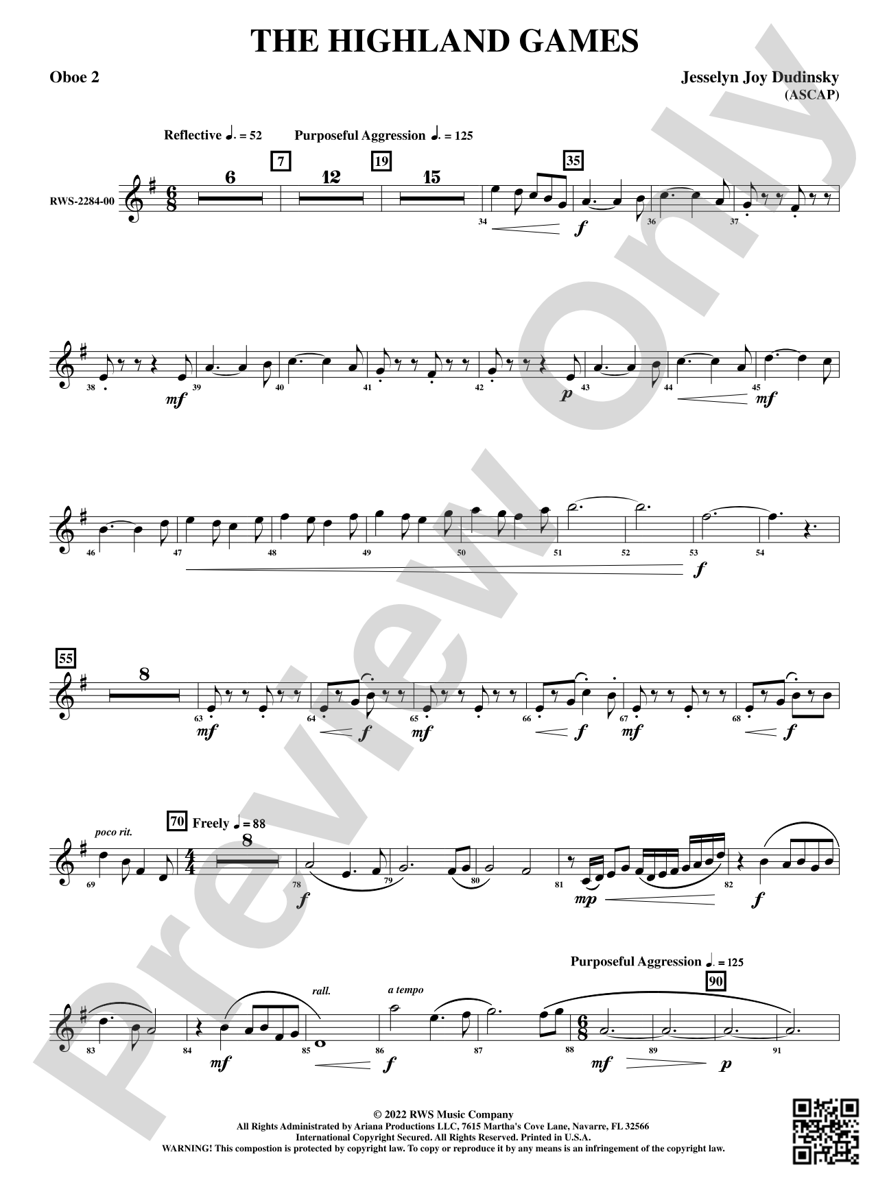 The Highland Games: 2nd Oboe