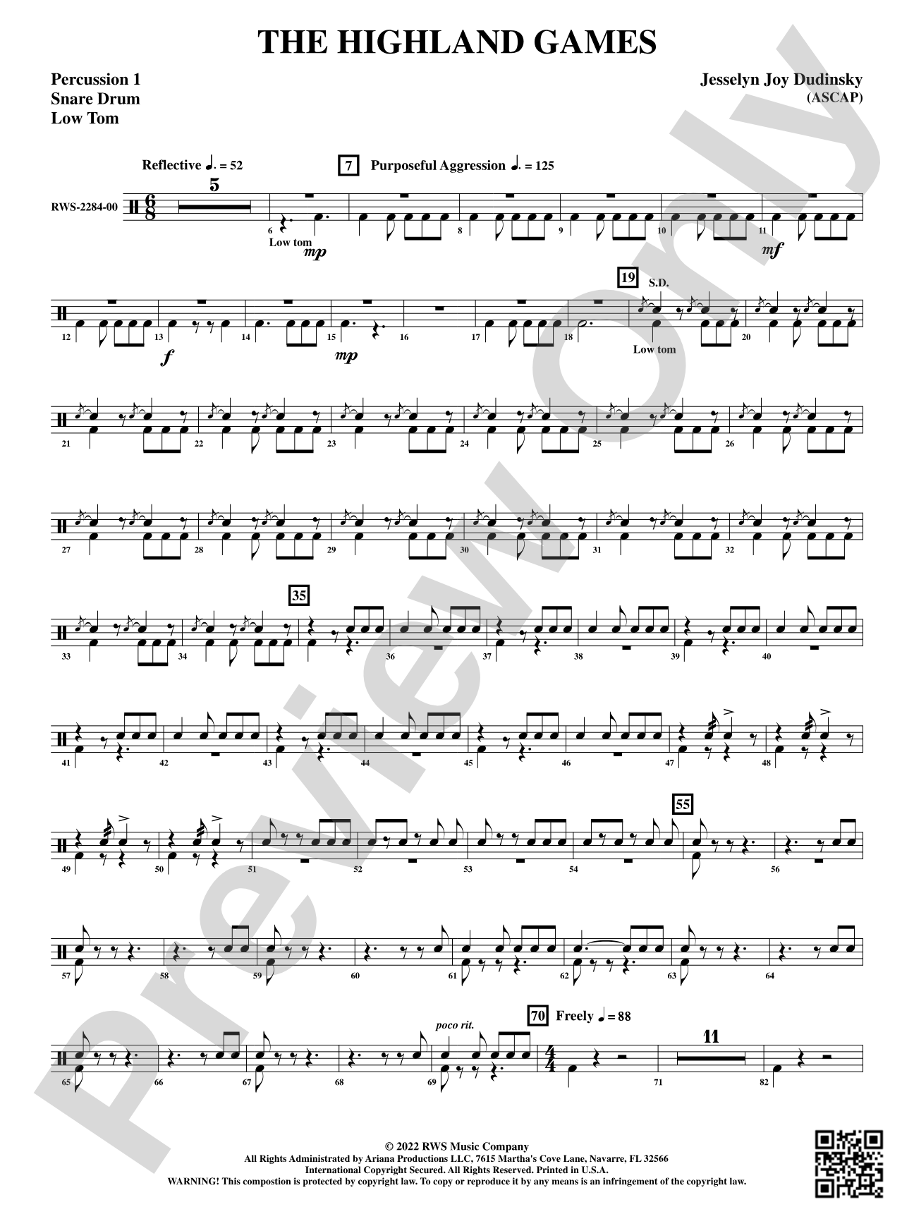 The Highland Games: 1st Percussion