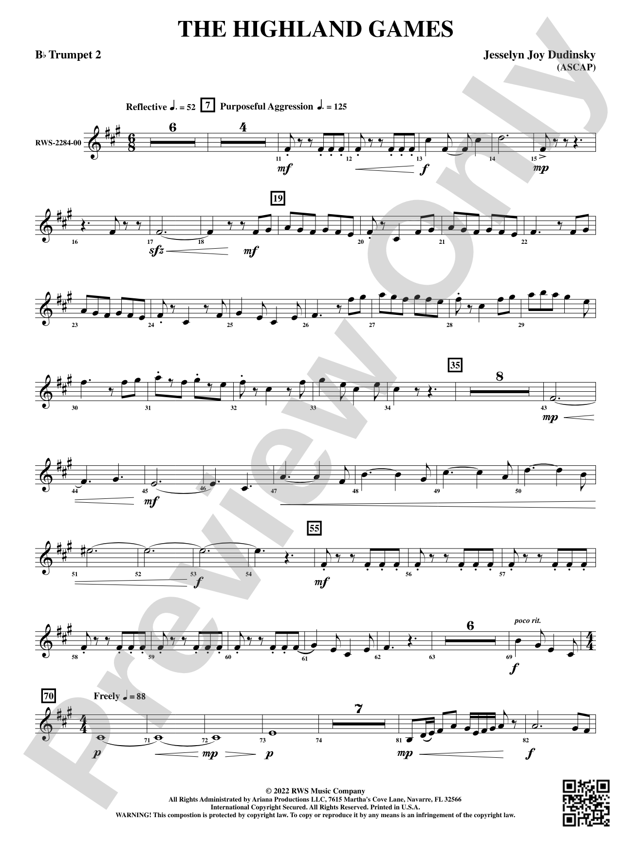 The Highland Games: 2nd B-flat Trumpet