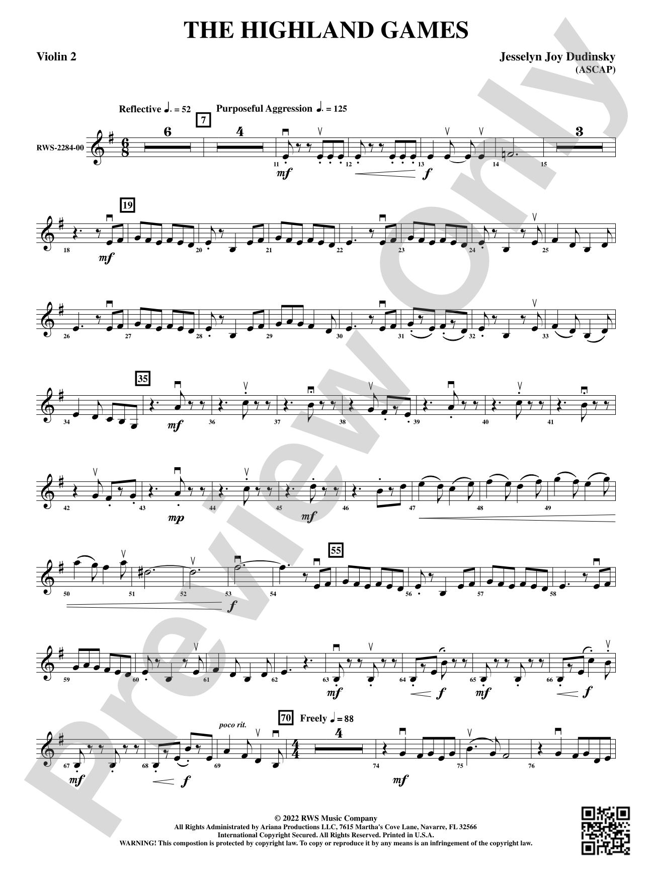 The Highland Games: 2nd Violin