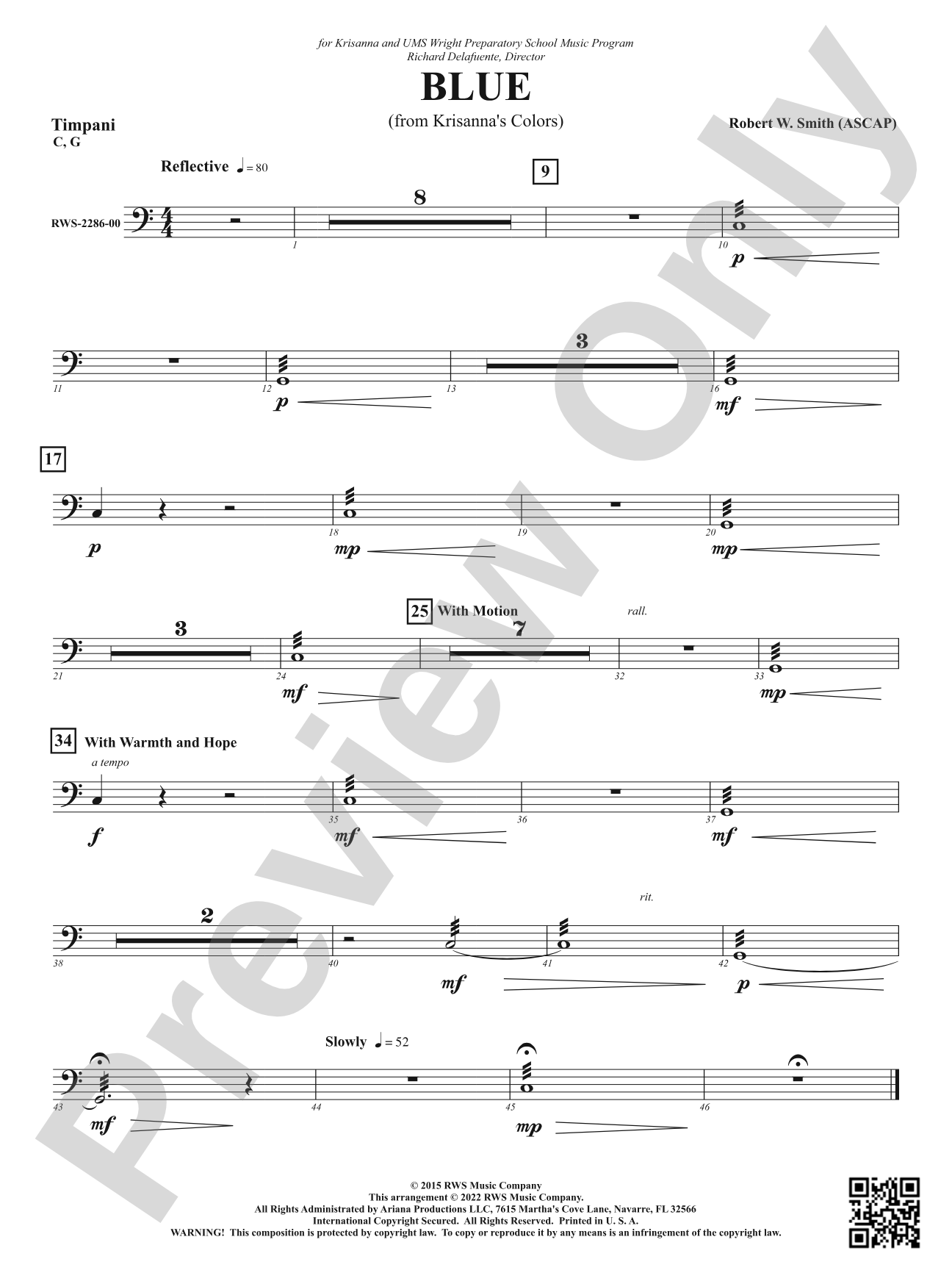 Blue - From Krisanna's Colors: Timpani