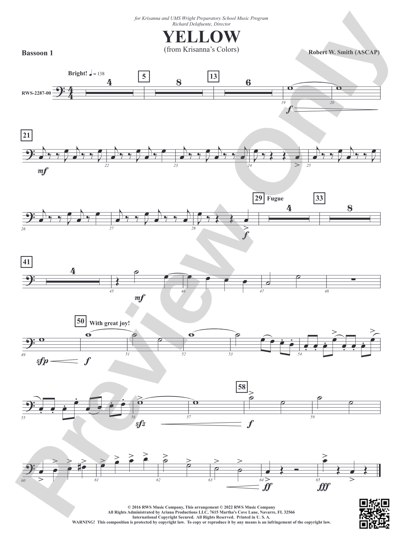 Yellow - From Krisanna's Colors: Bassoon