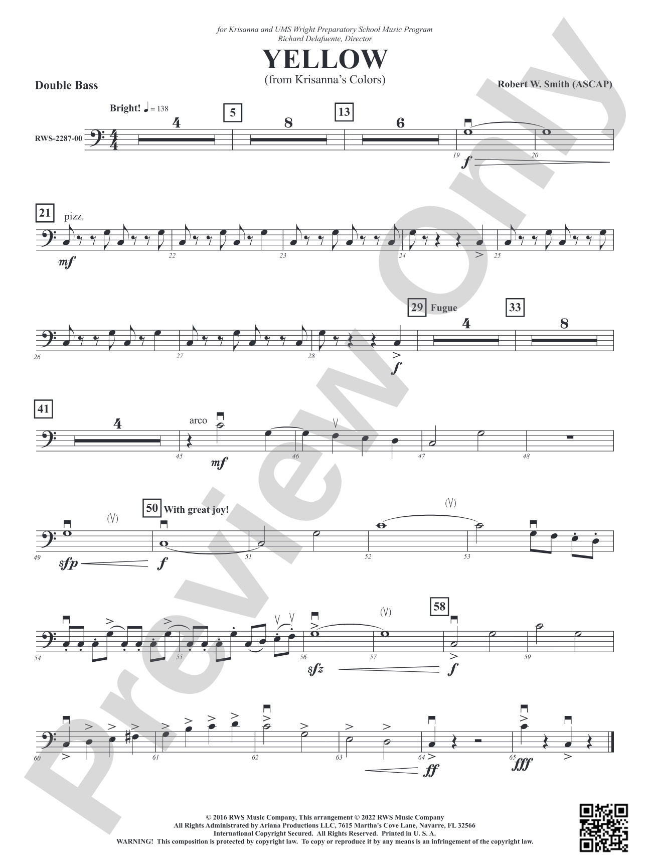 Yellow - From Krisanna's Colors: String Bass