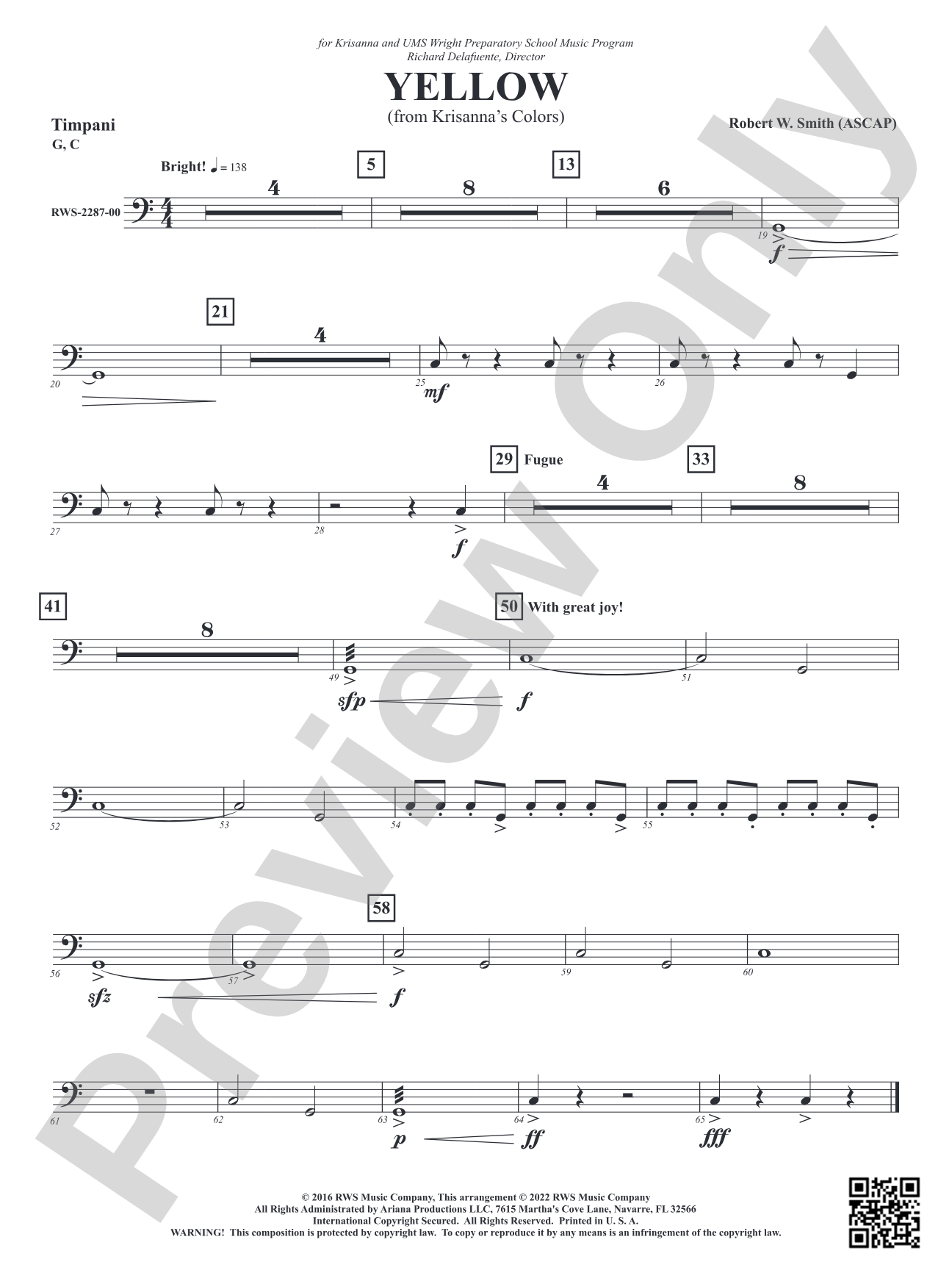 Yellow - From Krisanna's Colors: Timpani