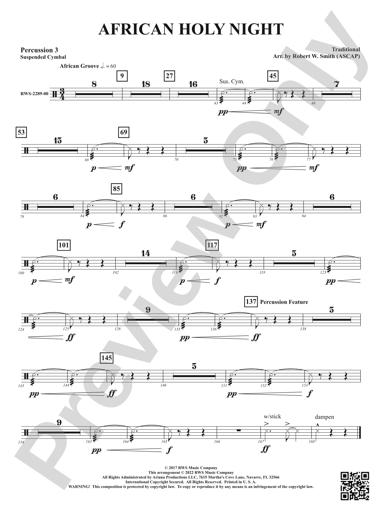 African Holy Night: 3rd Percussion