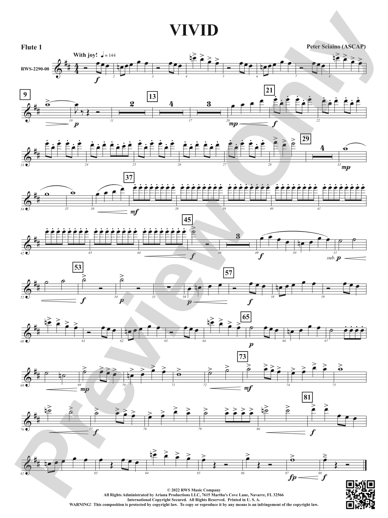 Vivid: 1st Flute