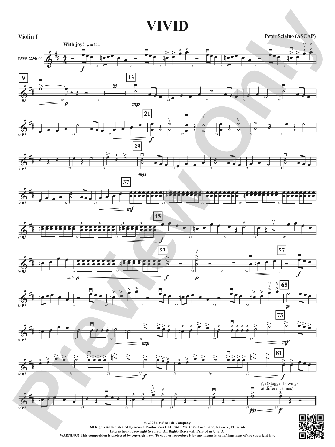 Vivid: 1st Violin