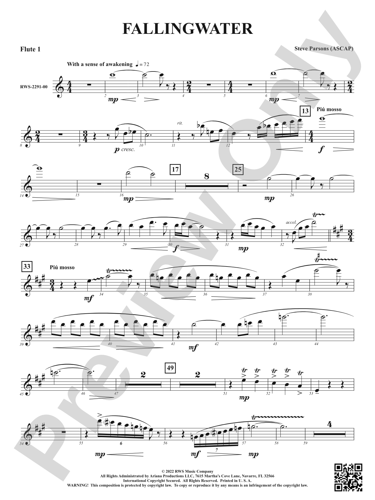 Fallingwater: 1st Flute