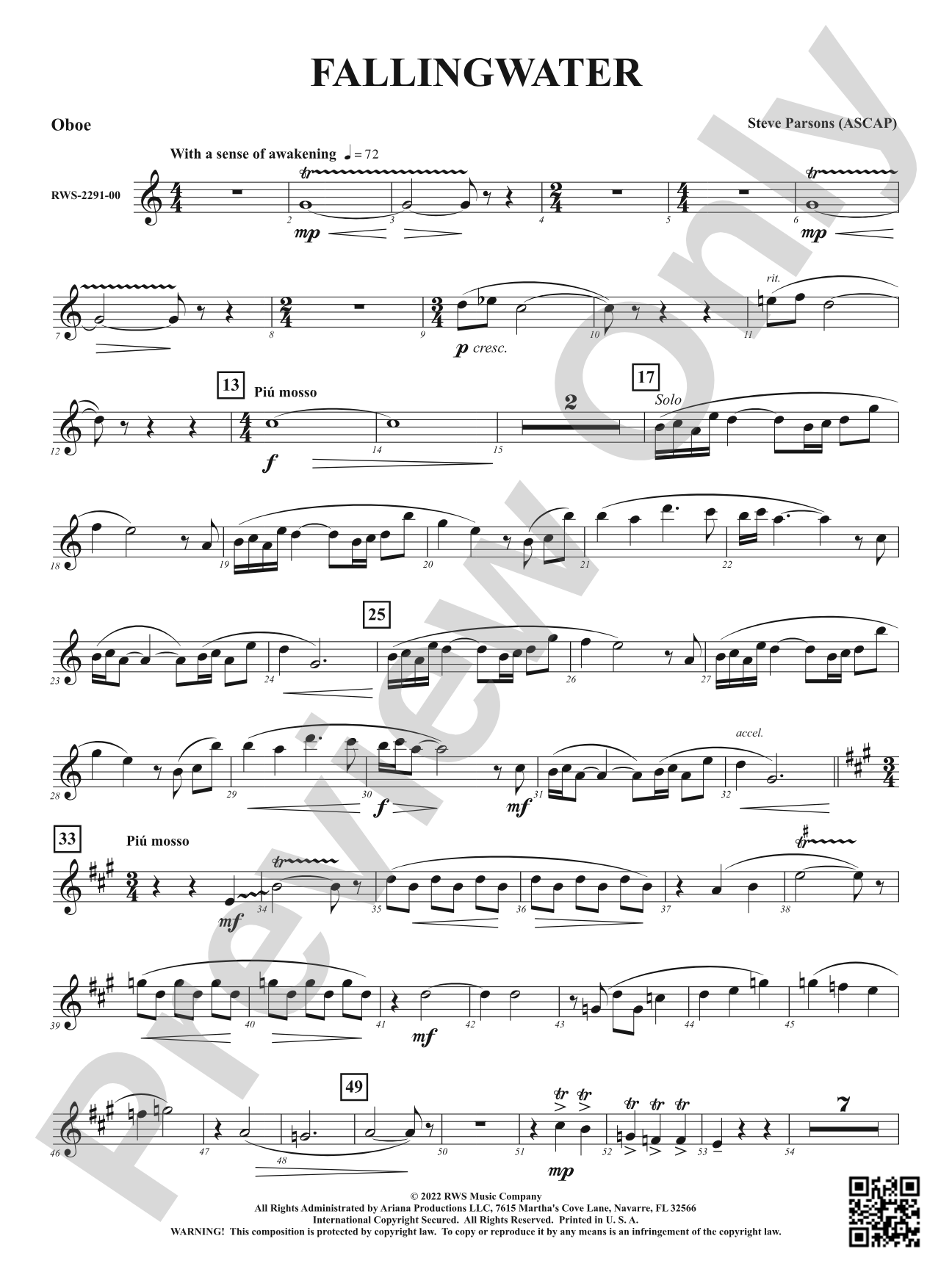 Fallingwater: Oboe