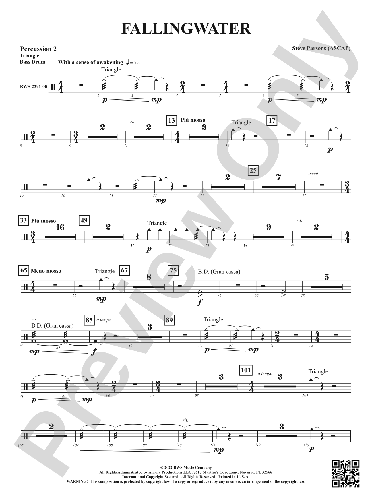 Fallingwater: 2nd Percussion
