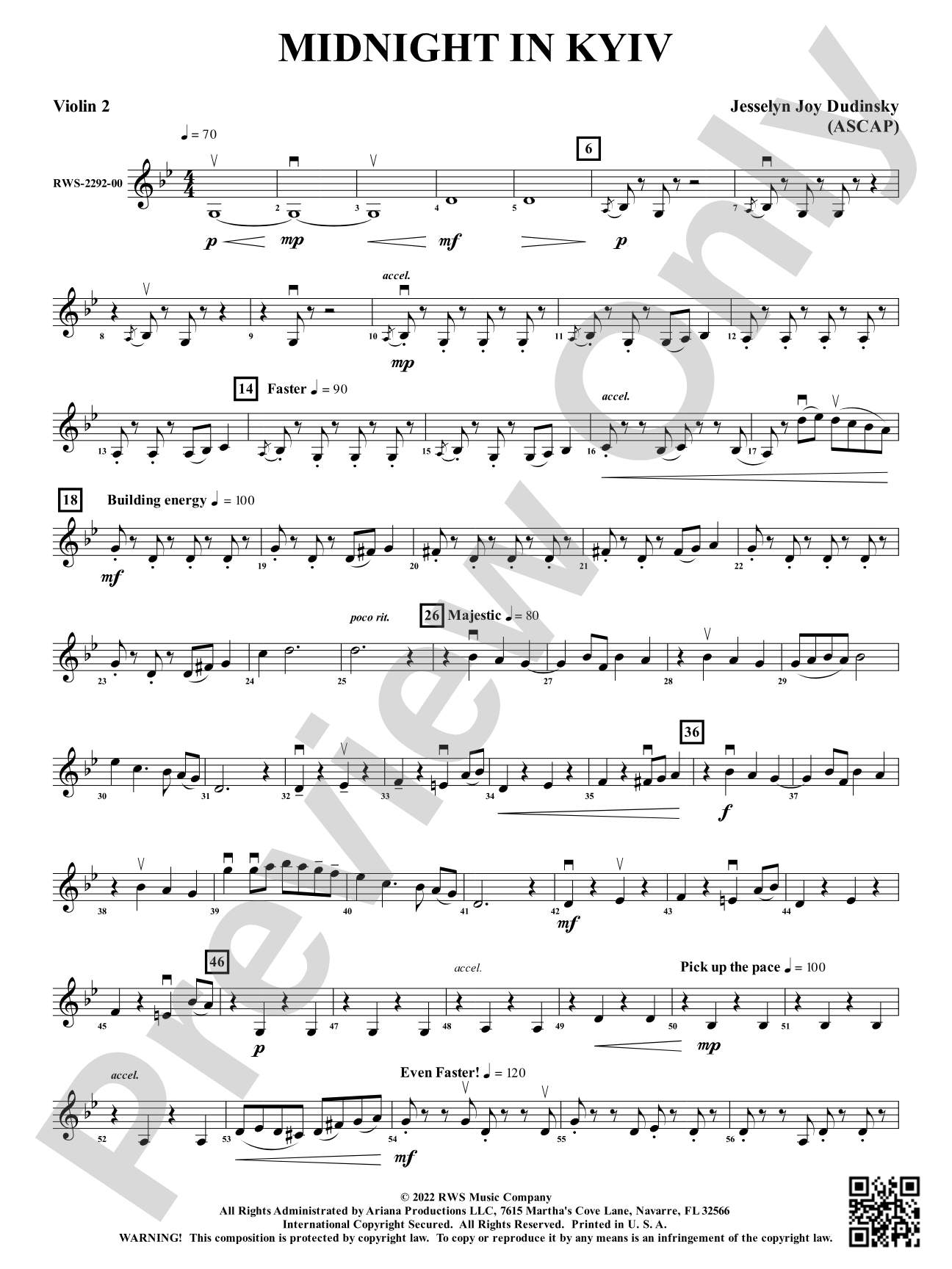 Midnight in Kyiv: 2nd Violin