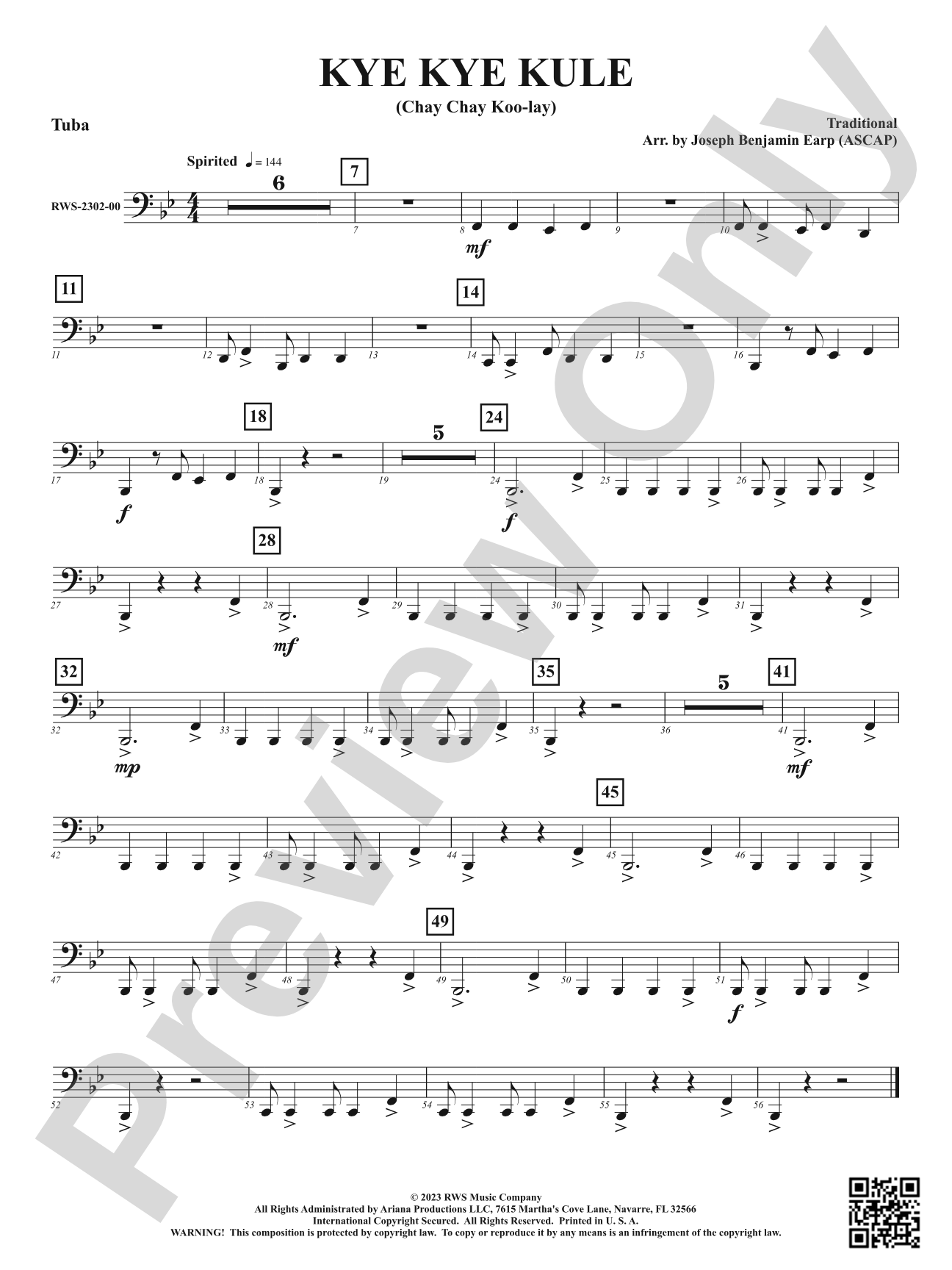 Kye Kye Kule - Chay Chay Koo-lay: Tuba