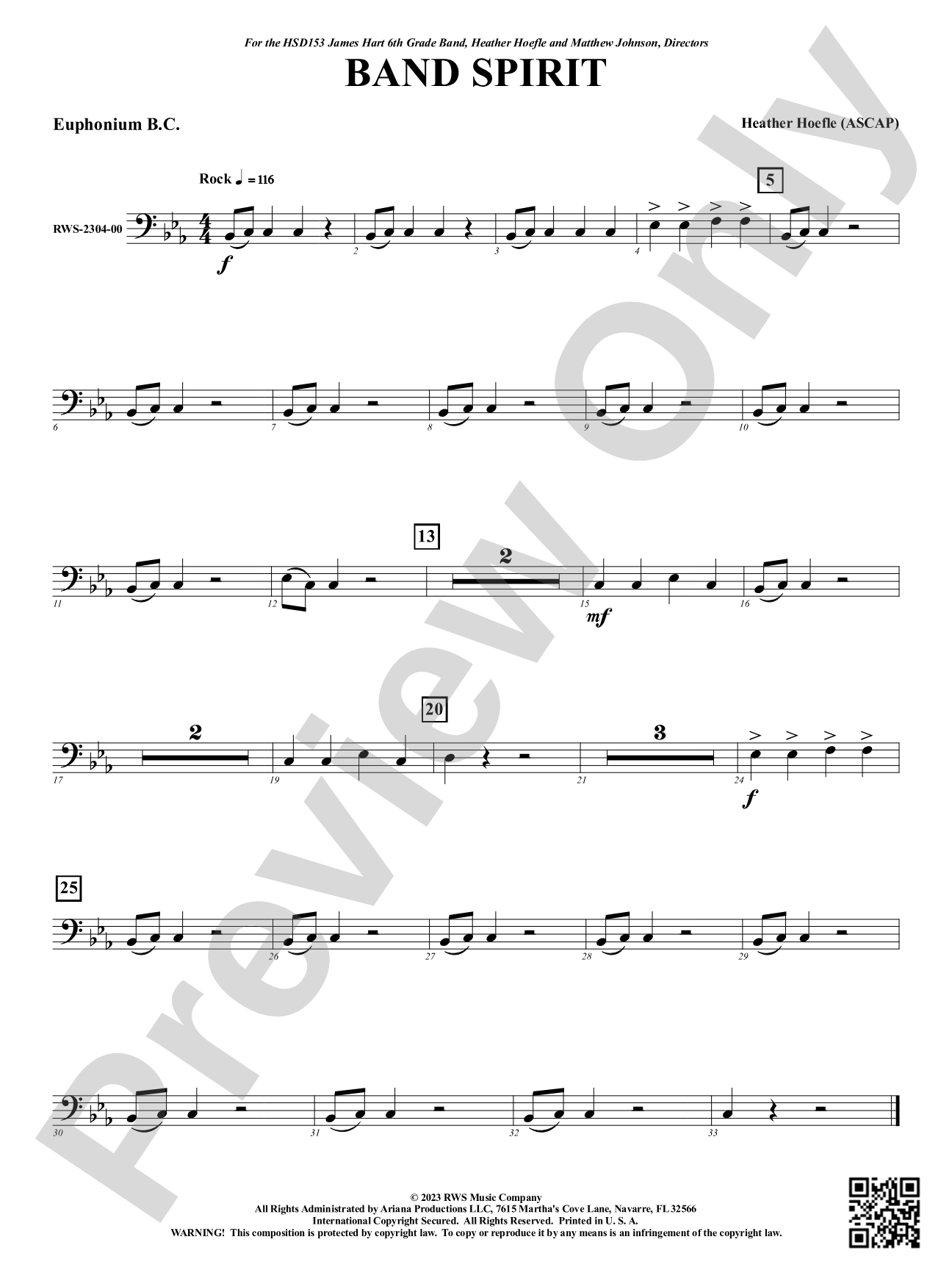 Band Spirit: Baritone B.C.