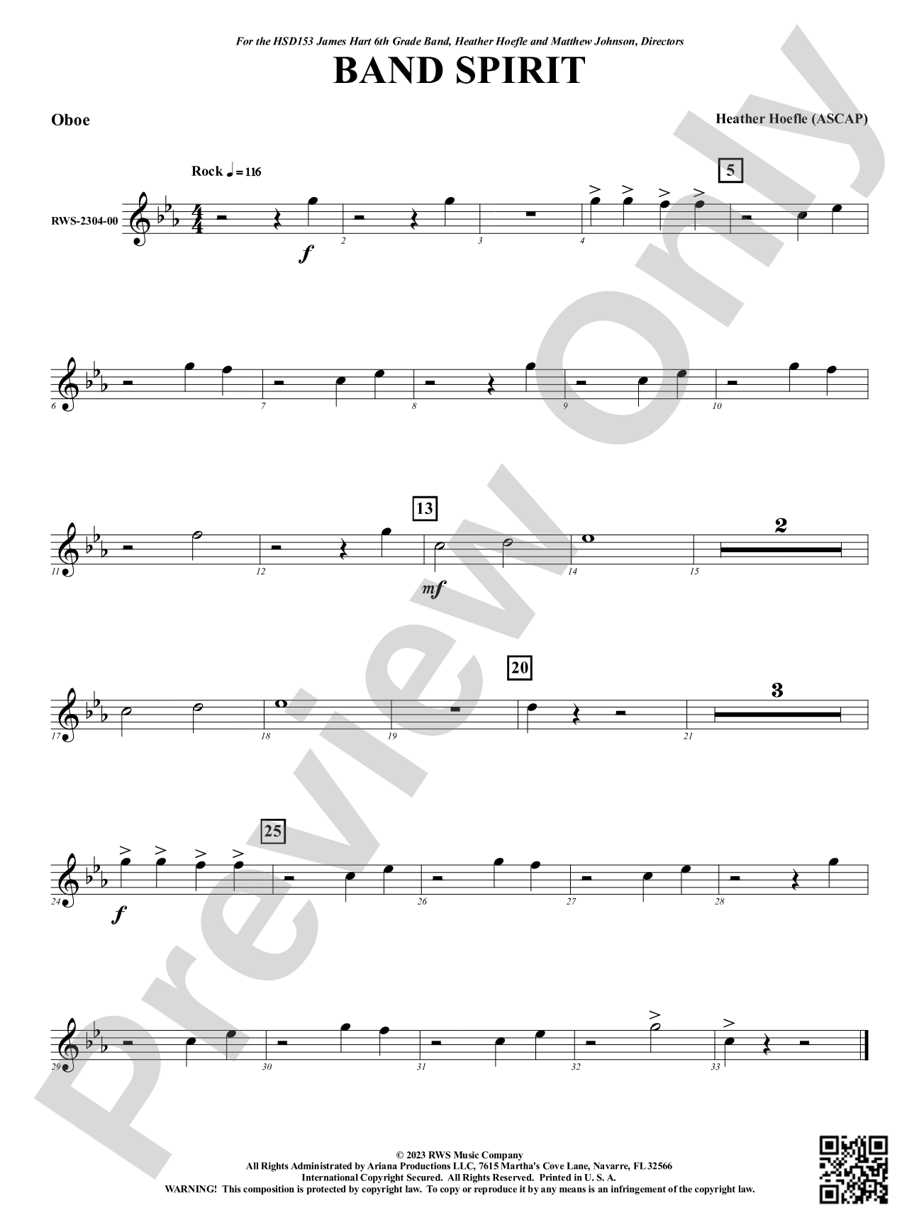 Band Spirit: Oboe