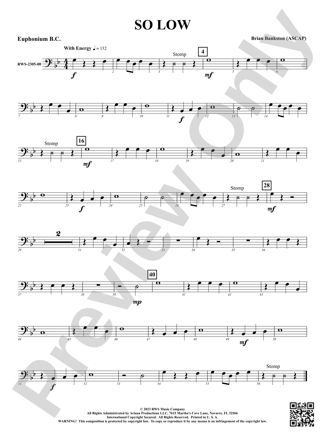 So Low: Baritone B.C.