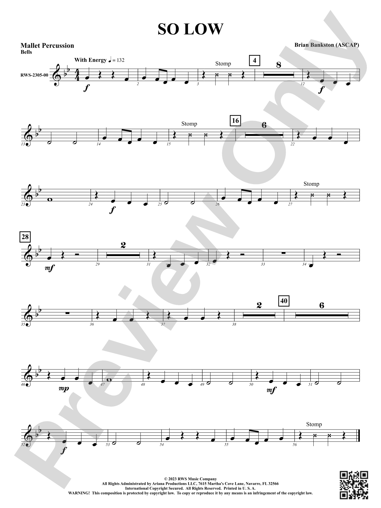 So Low: 1st Mallet Percussion