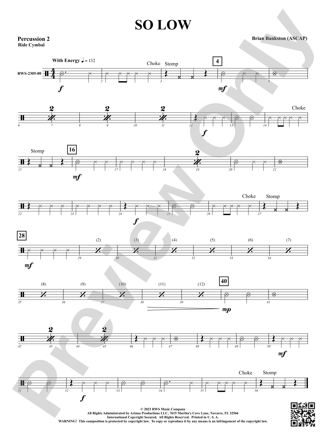 So Low: 2nd Percussion