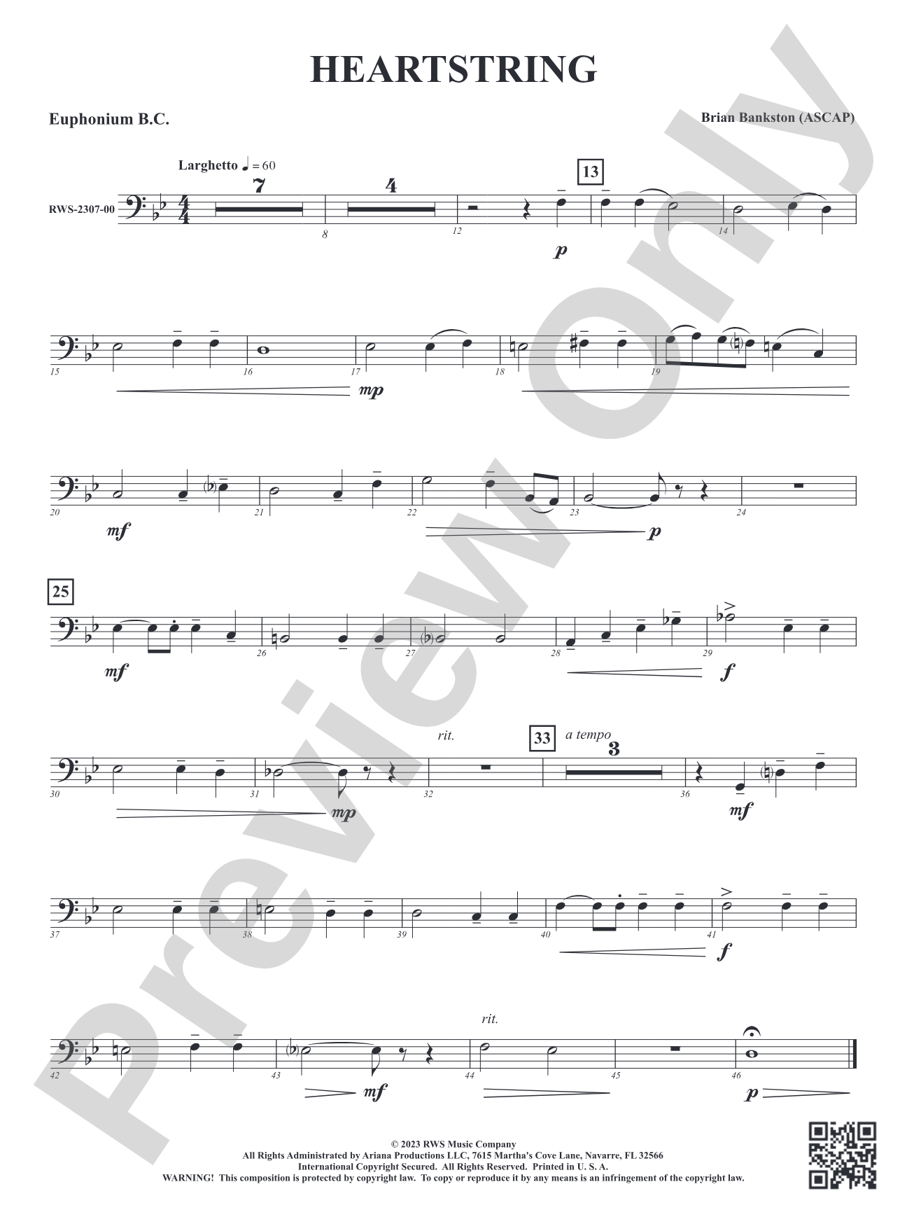 Heartstring: Baritone B.C.
