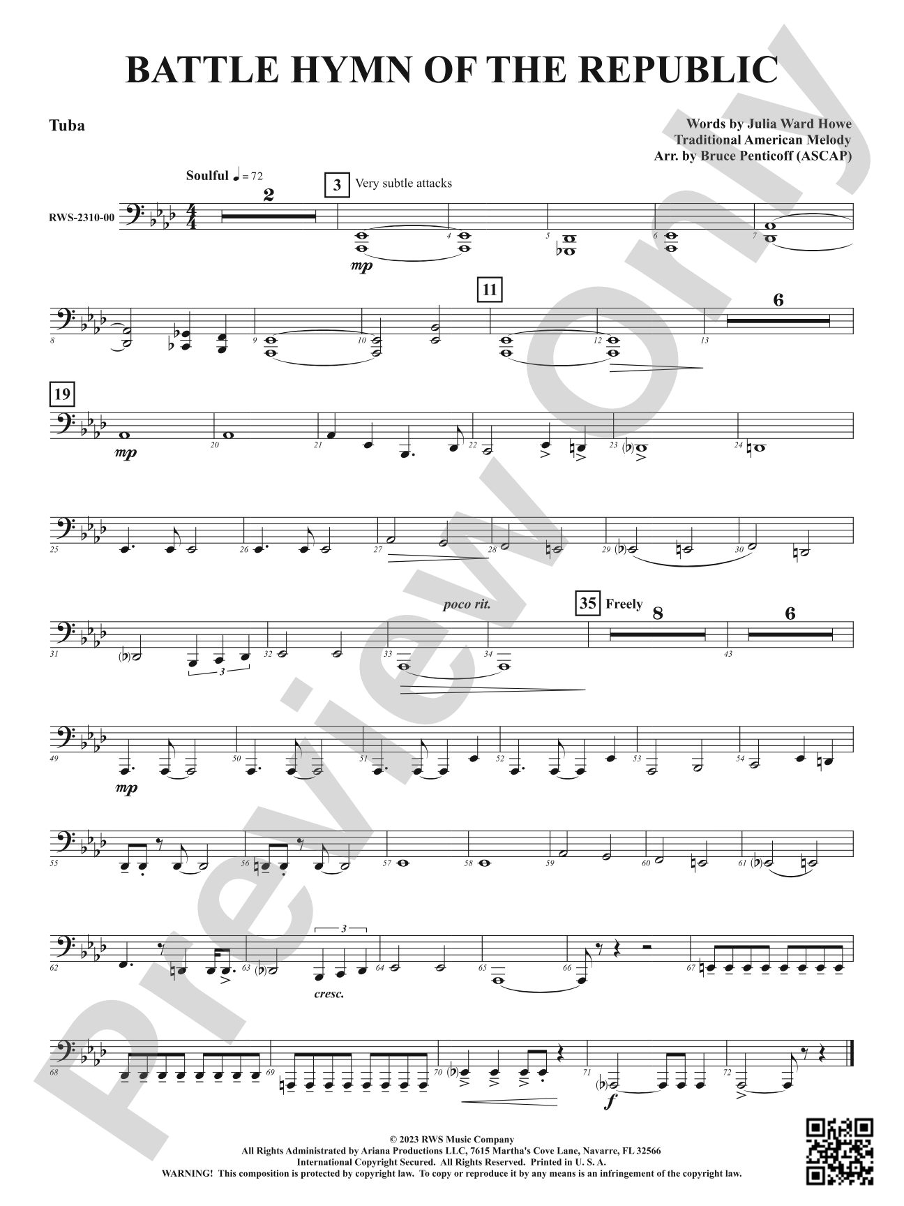 Battle Hymn of the Republic: Tuba