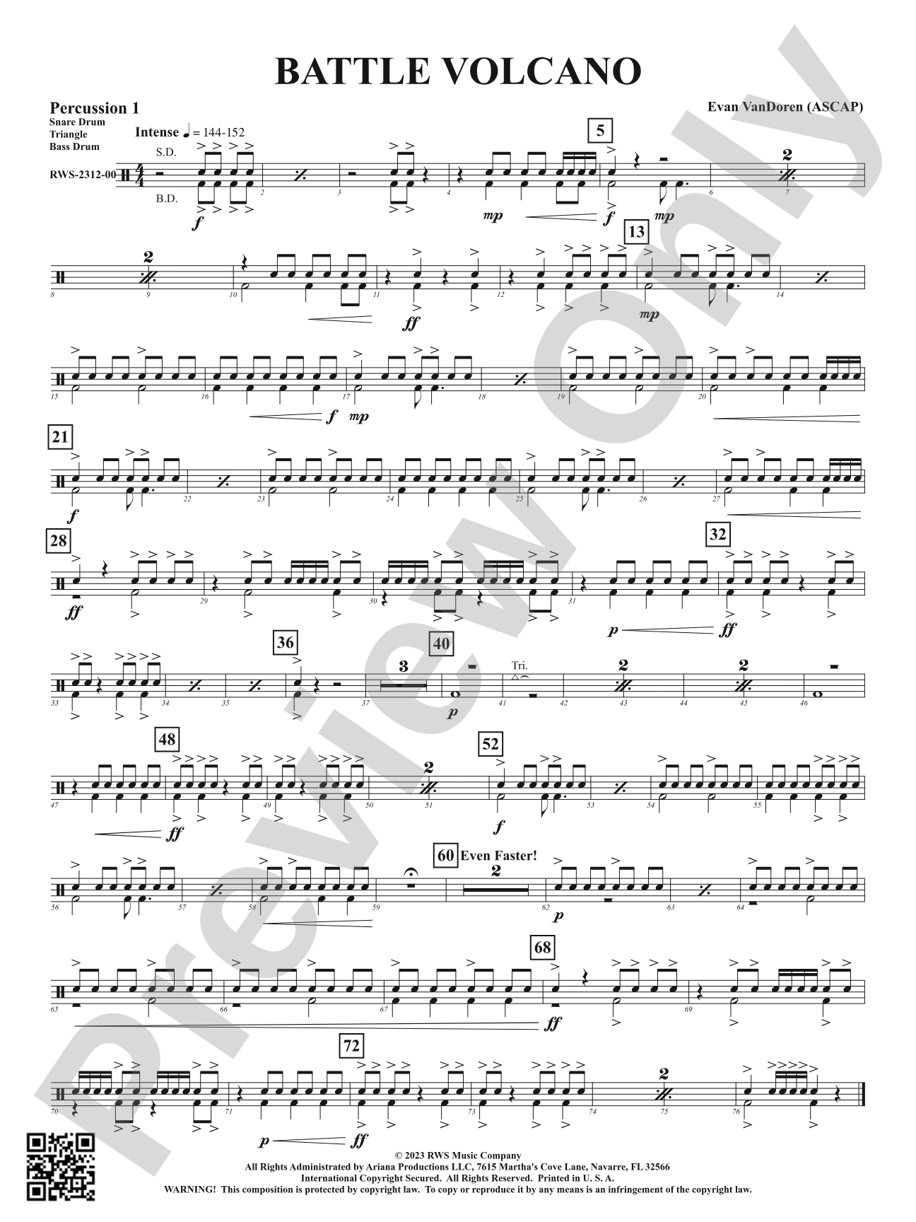 Battle Volcano: 1st Percussion