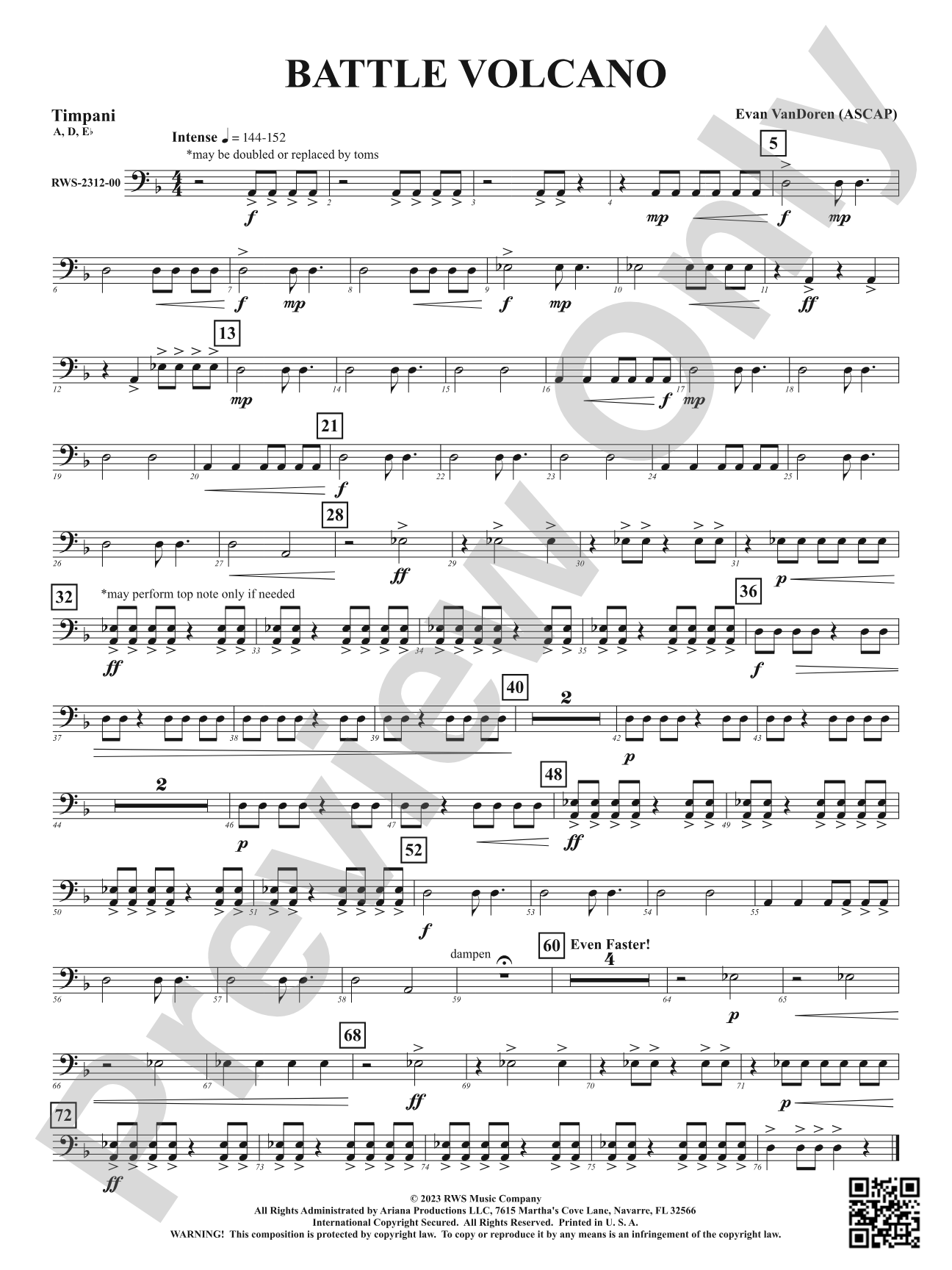 Battle Volcano: Timpani