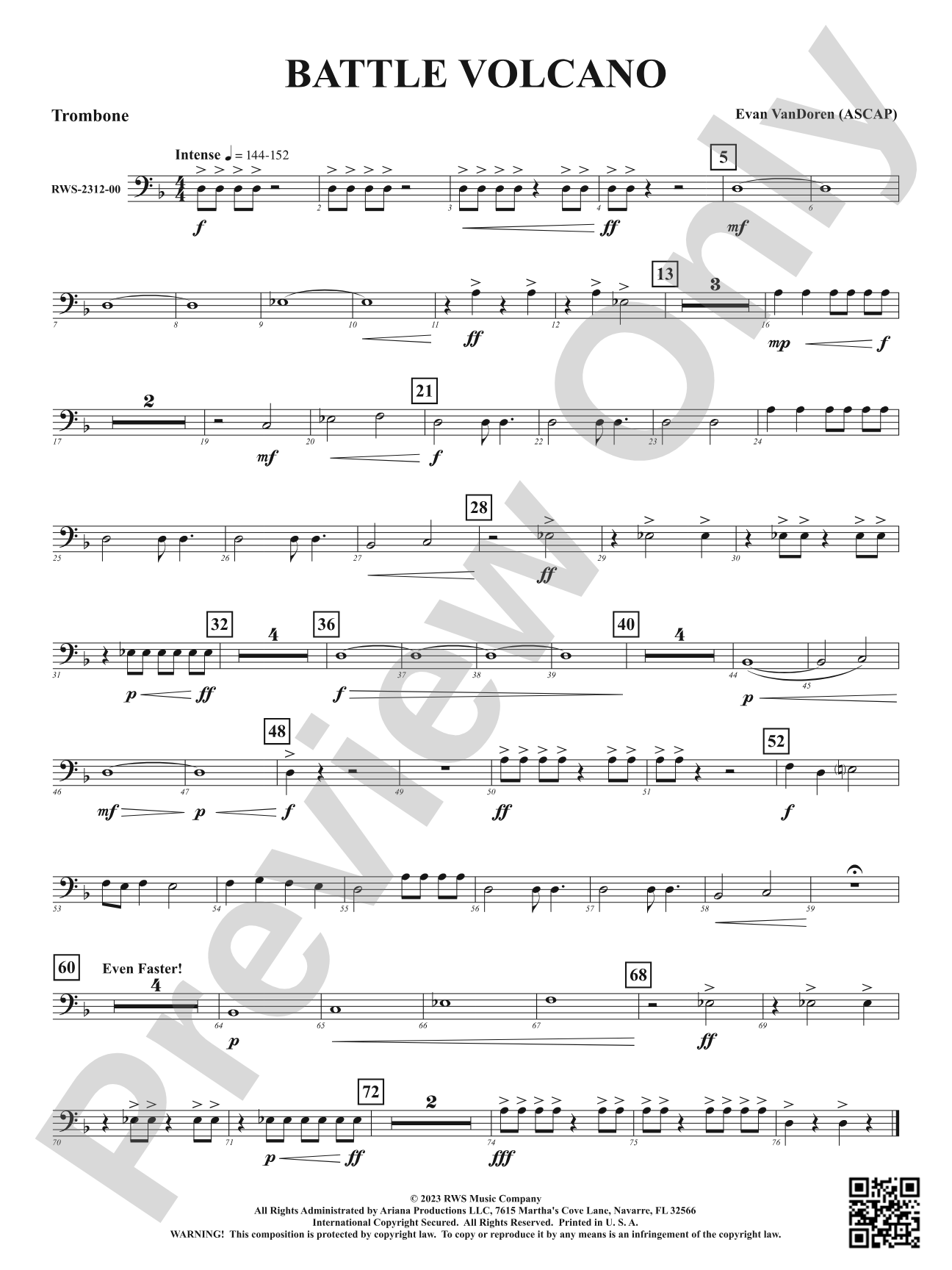 Battle Volcano: 1st Trombone