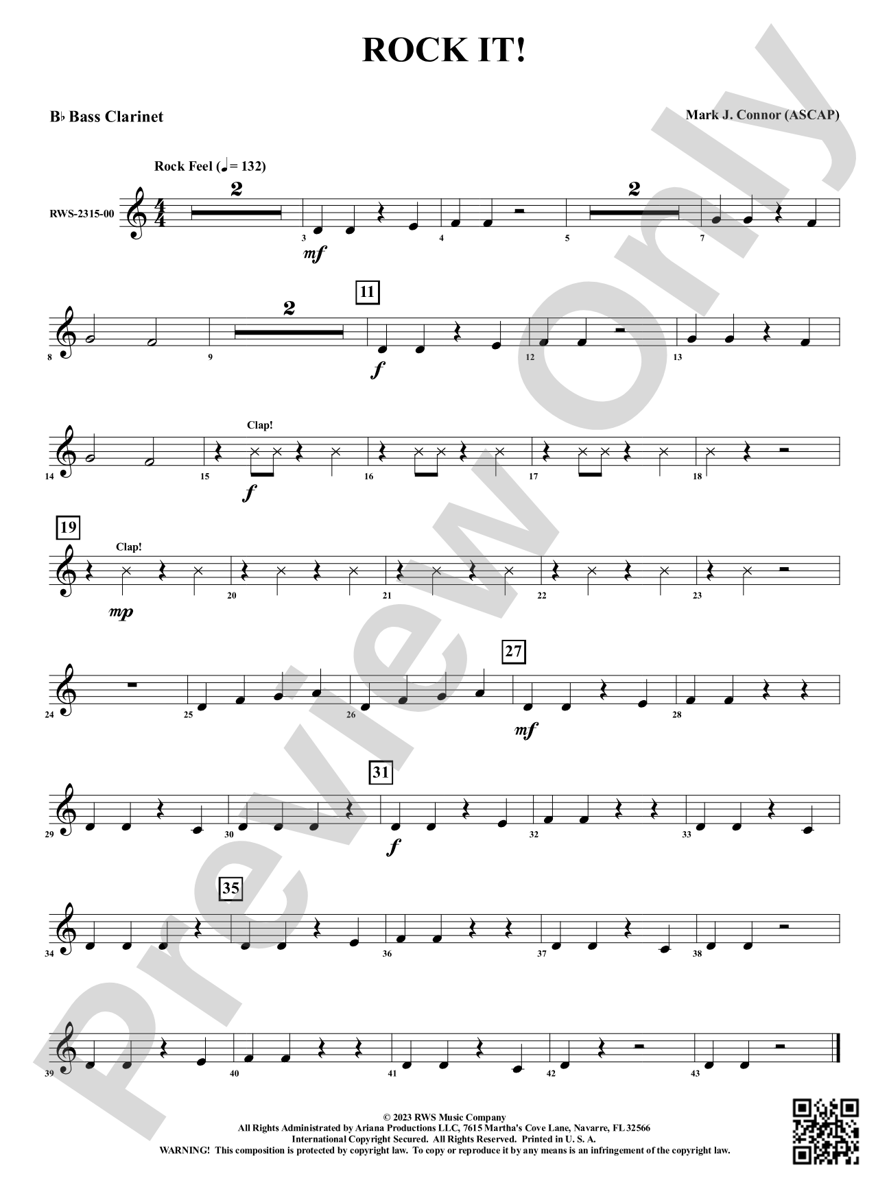Rock It!: B-flat Bass Clarinet