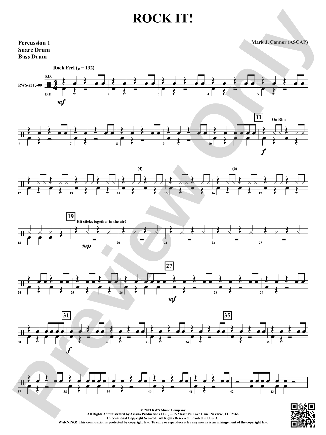 Rock It!: 1st Percussion