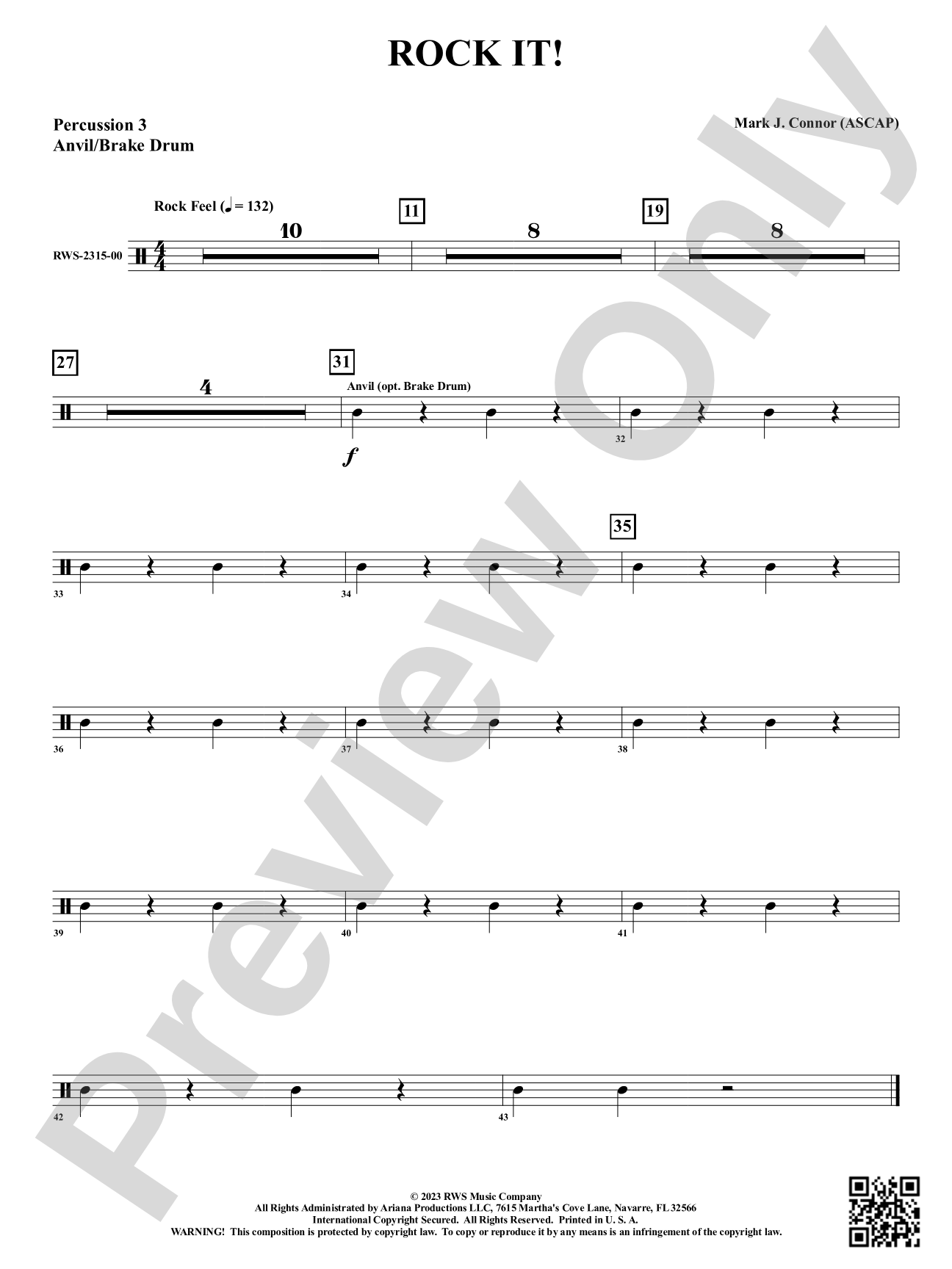 Rock It!: 3rd Percussion