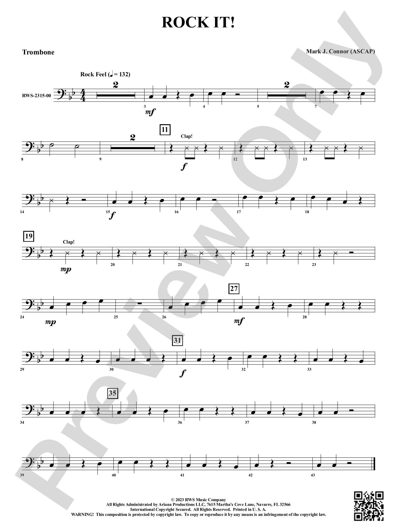 Rock It!: 1st Trombone
