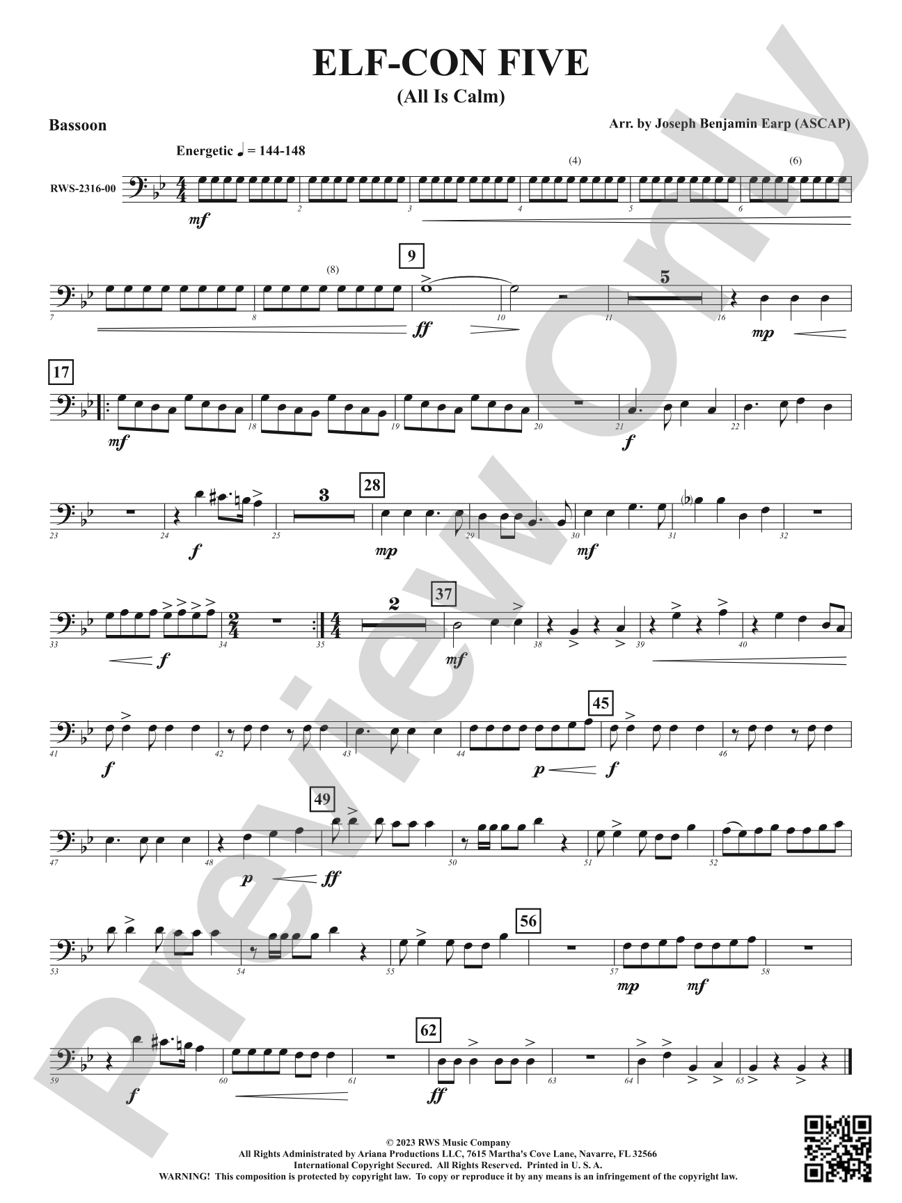 ELF-CON FIVE - All Is Calm: Bassoon