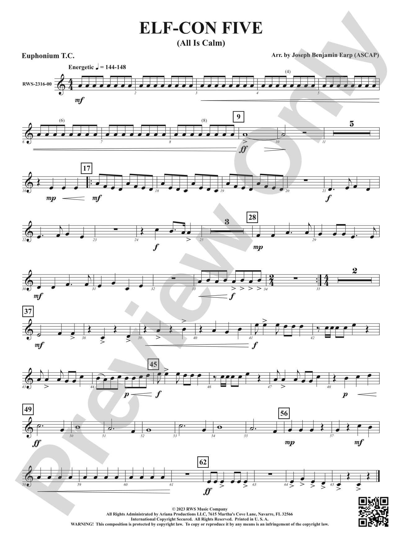 ELF-CON FIVE - All Is Calm: Baritone T.C.