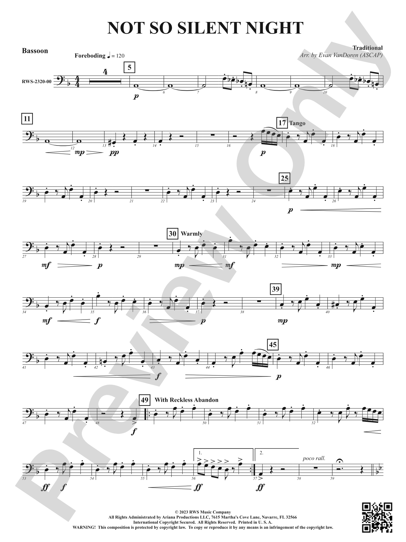 Not So Silent Night: Bassoon