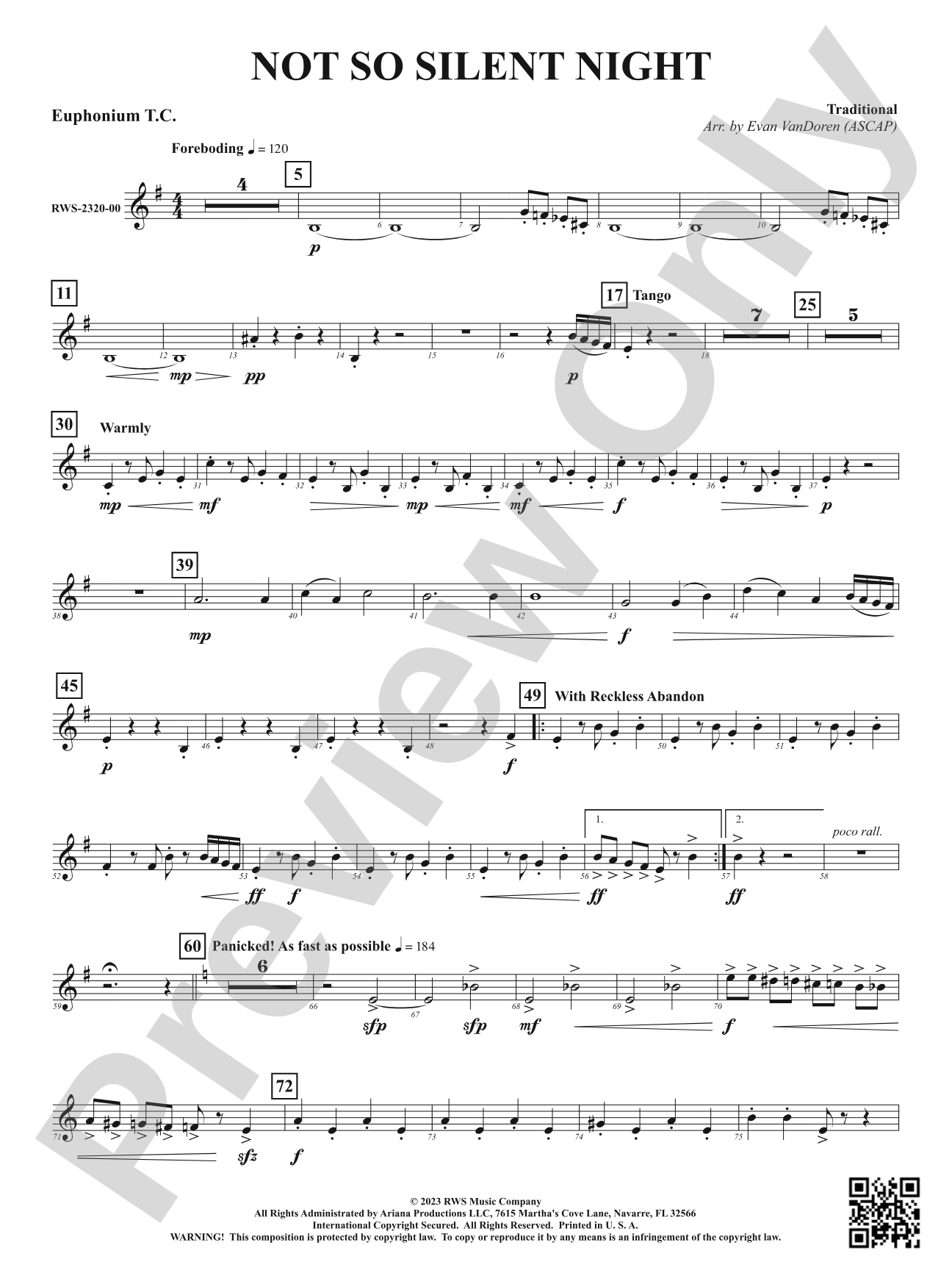 Not So Silent Night: Baritone T.C.