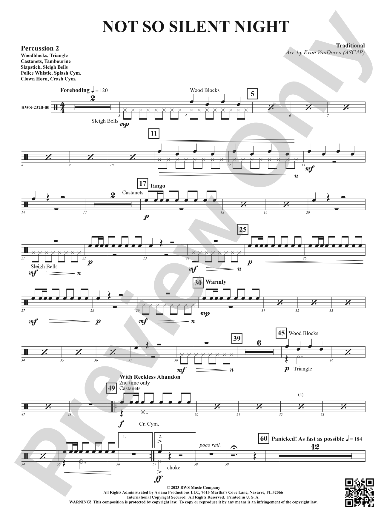 Not So Silent Night: 2nd Percussion