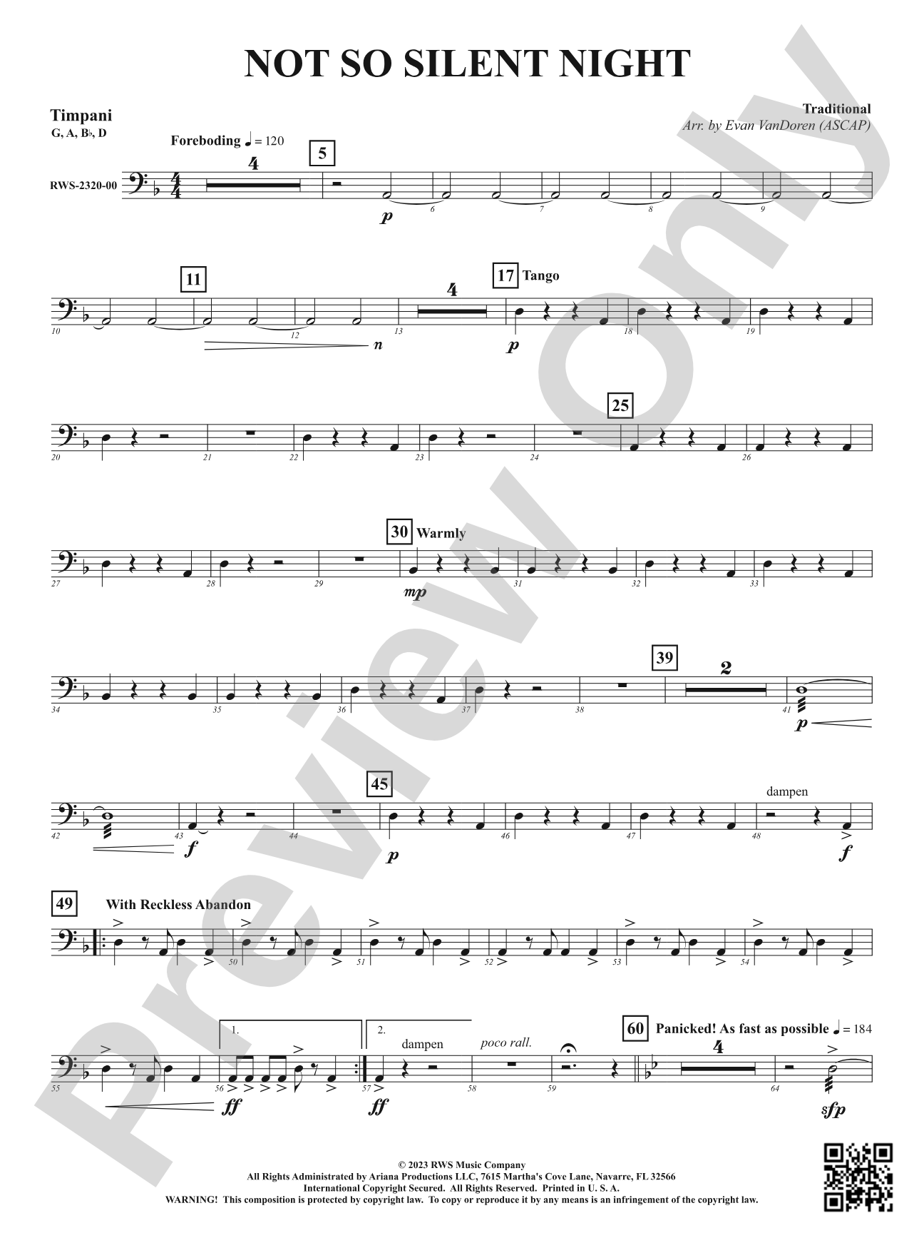 Not So Silent Night: Timpani