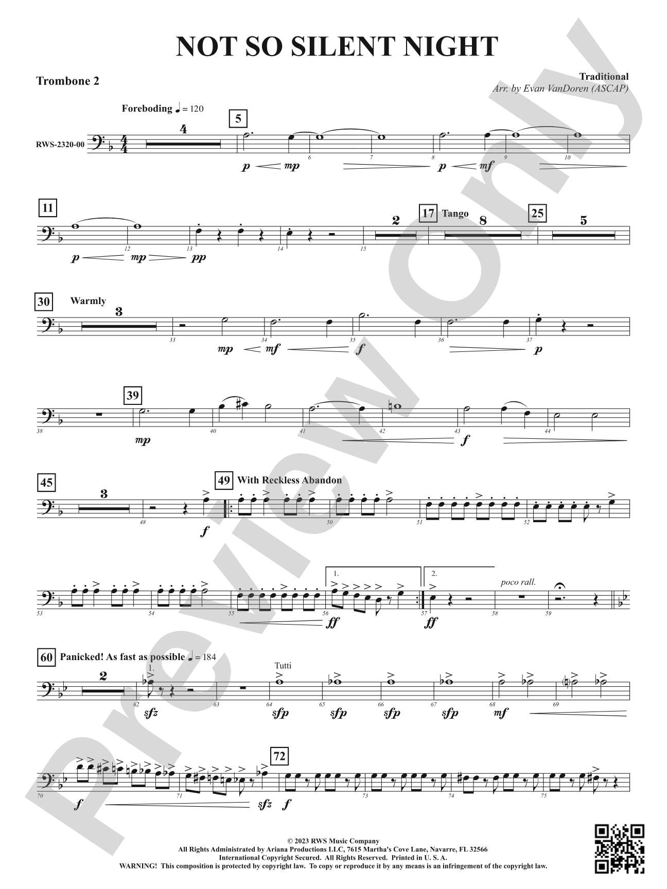 Not So Silent Night: 2nd Trombone