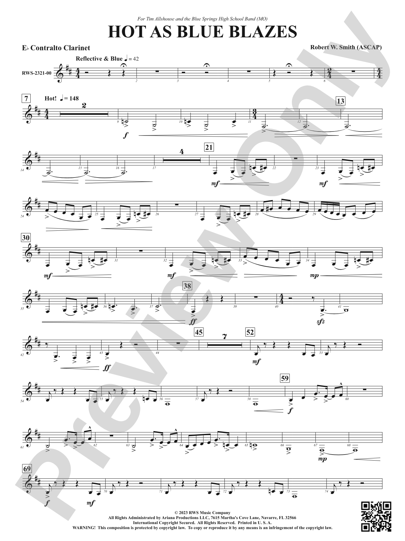 Hot As Blue Blazes: E-flat Contra-Alto Clarinet