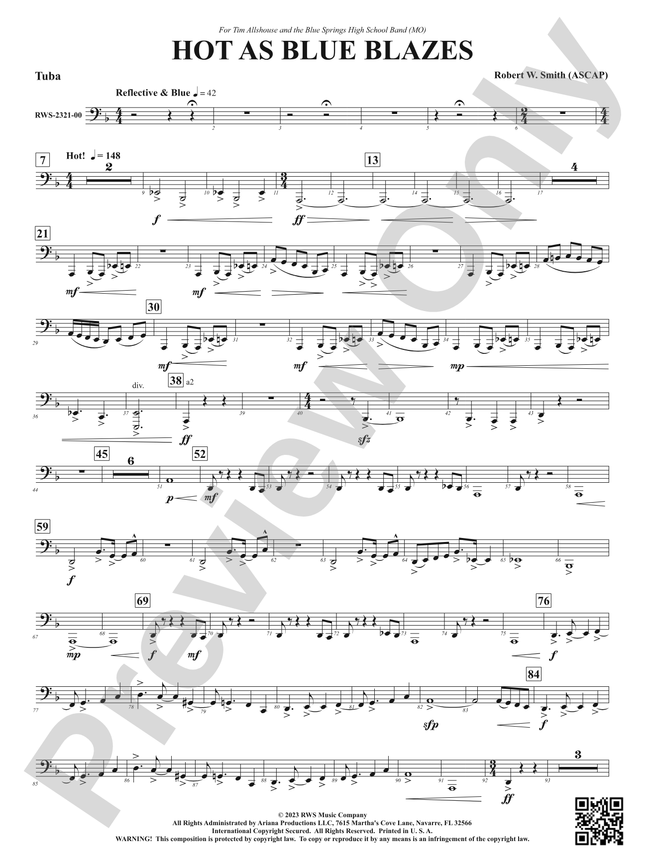 Hot As Blue Blazes: Tuba