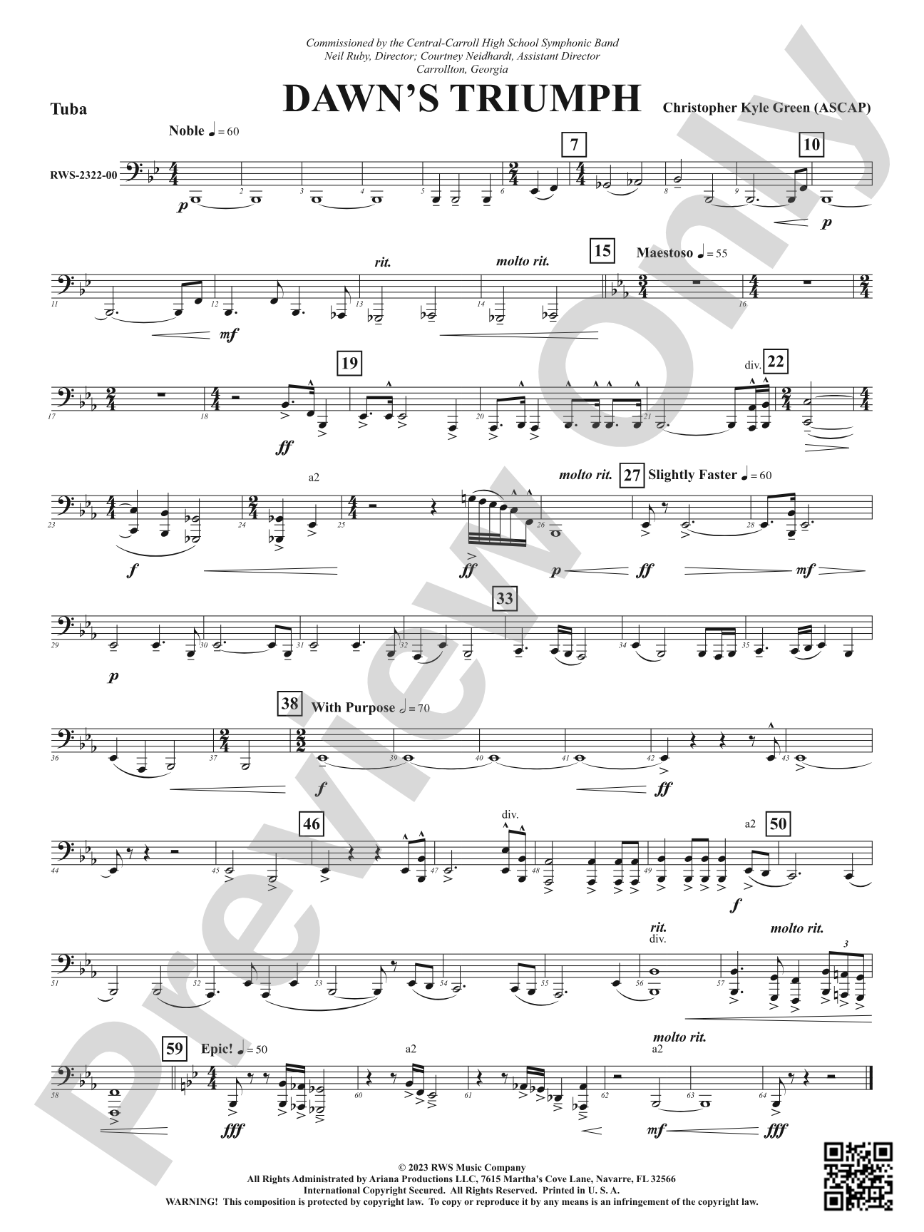 Dawn's Triumph: Tuba